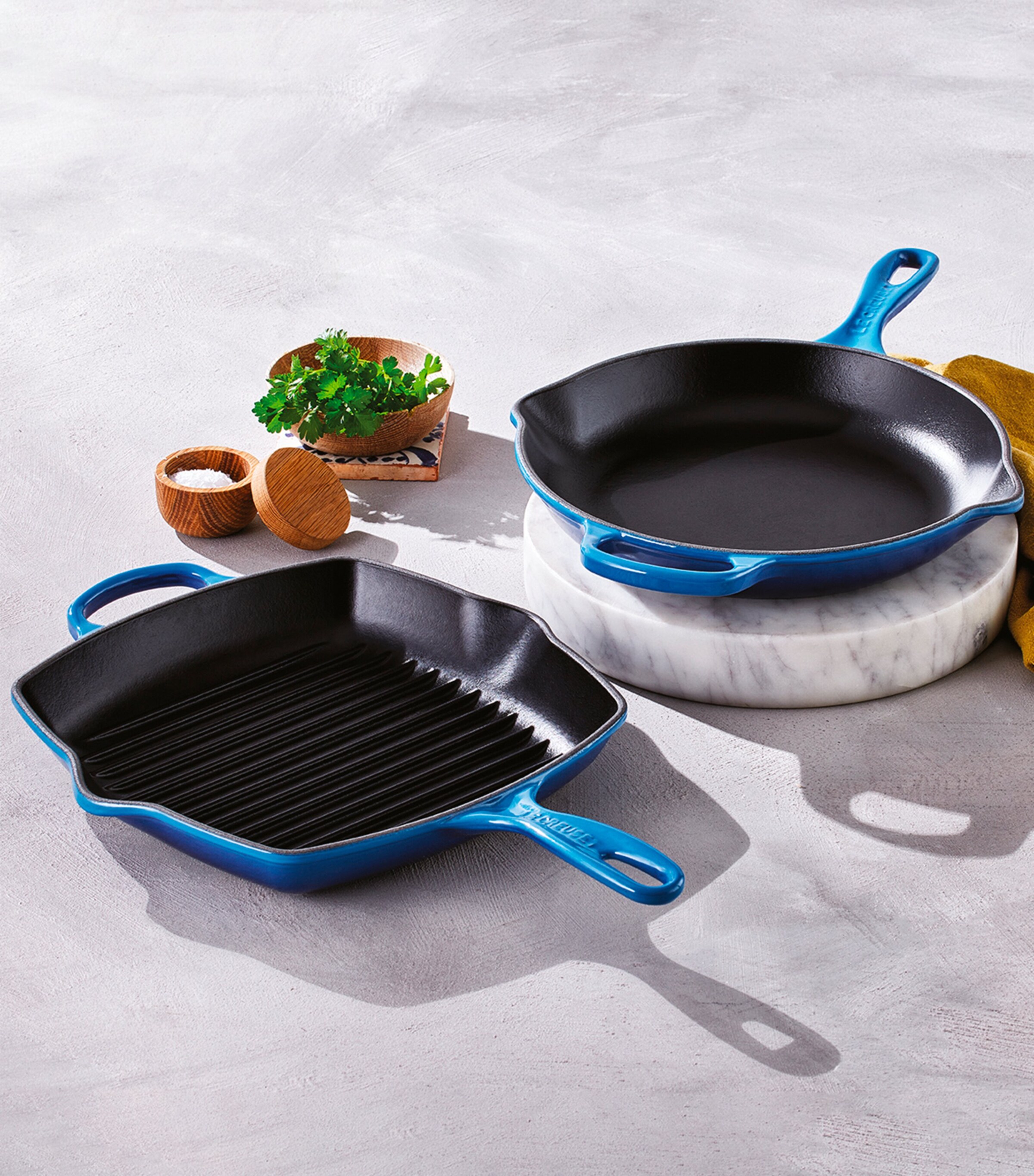 Cast Iron Skillet (23cm) AZURE BLUE Image 5