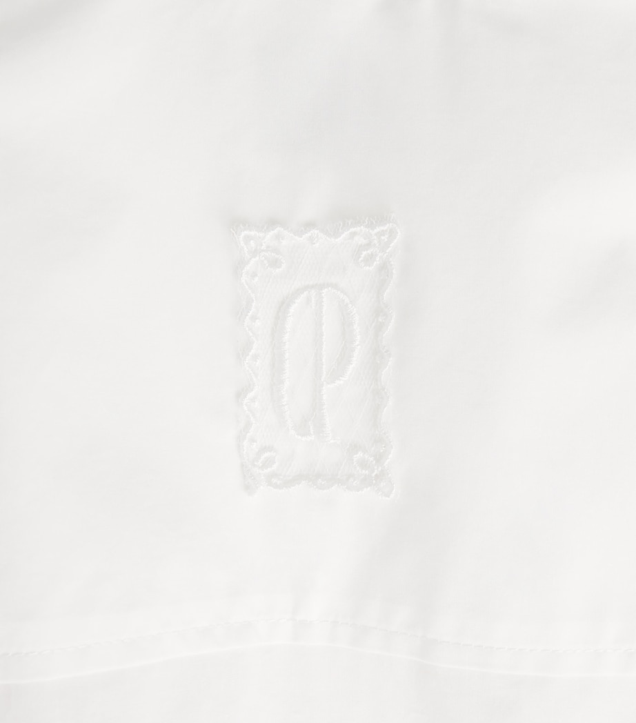 Claudie Pierlot Womens Cotton Pussy-Bow Blouse White Image 6