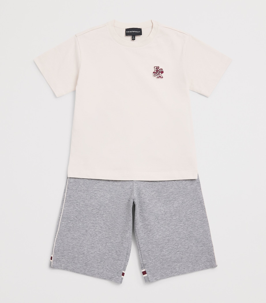 Emporio Armani Kids Logo Patch T-Shirt and Sweatpants (4-16 Years) G W Image 3