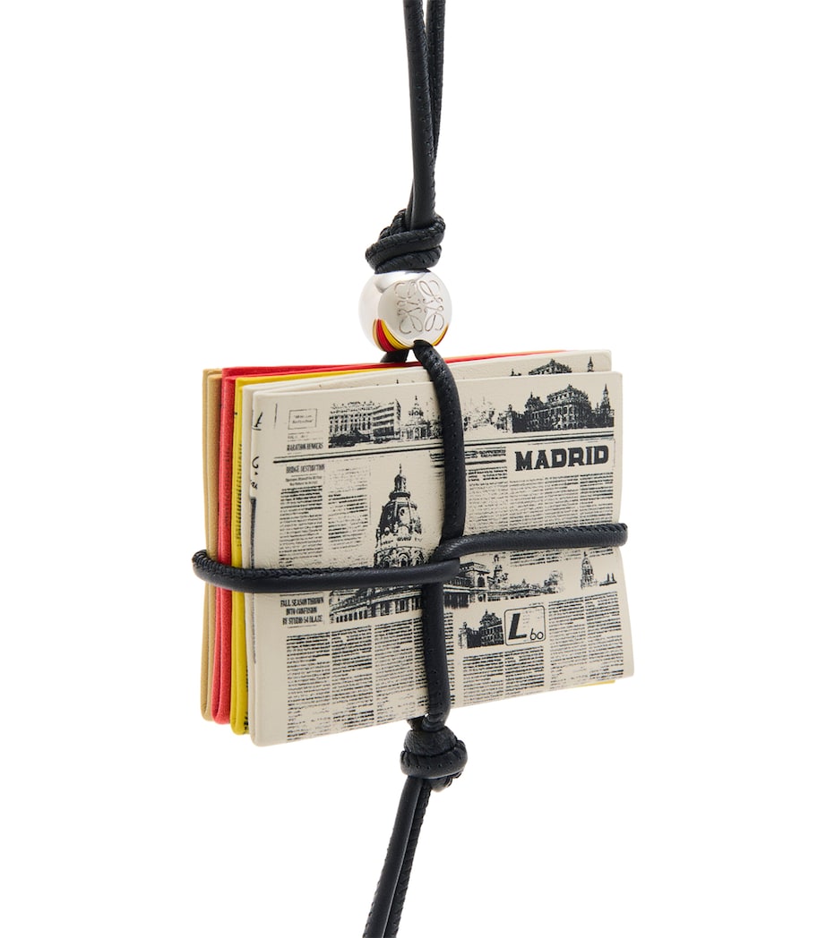 LOEWE Newspaper Bag Charm Image 2