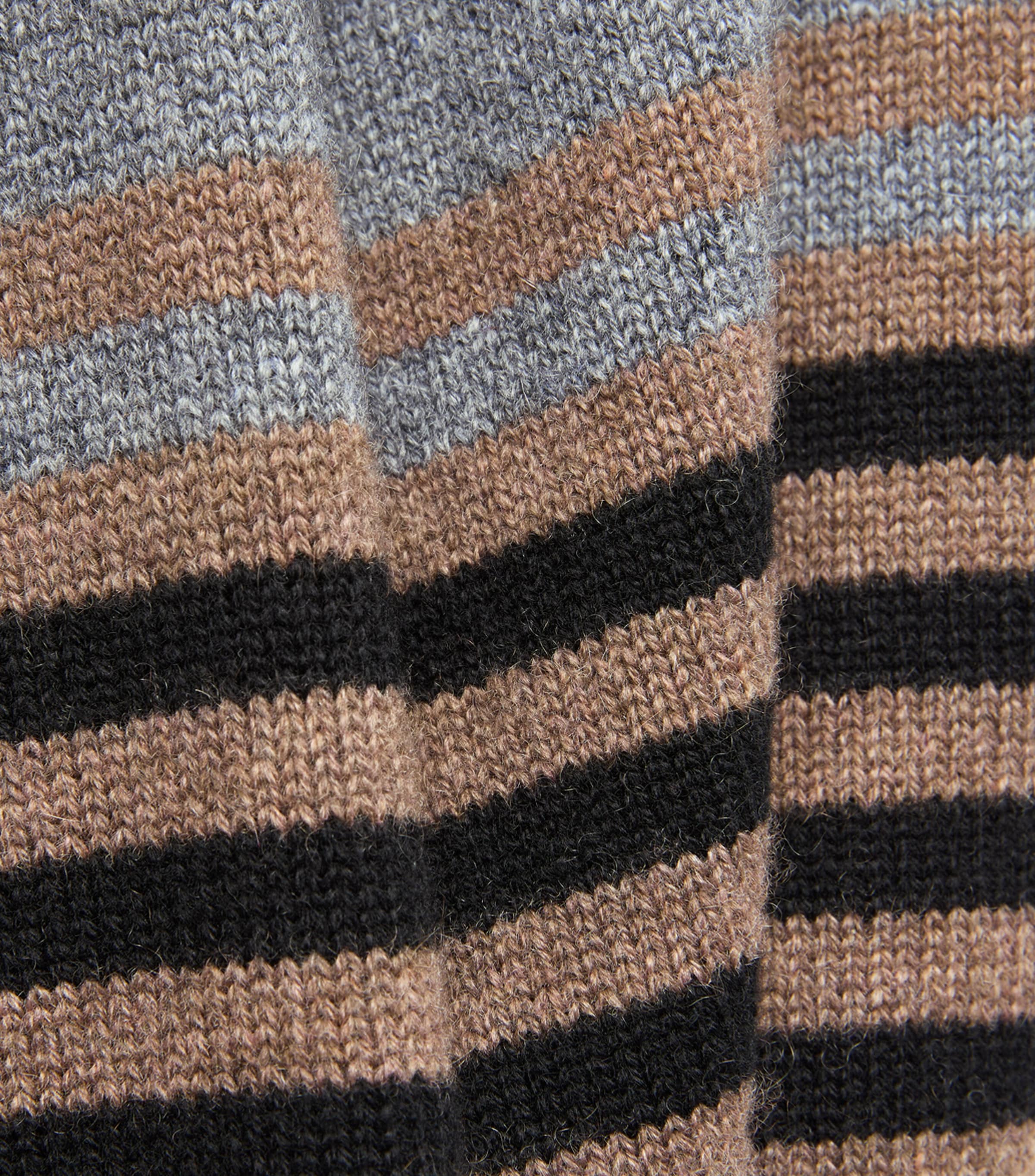 Paul Smith Mens Cashmere Stripe Polo Sweater Image 6