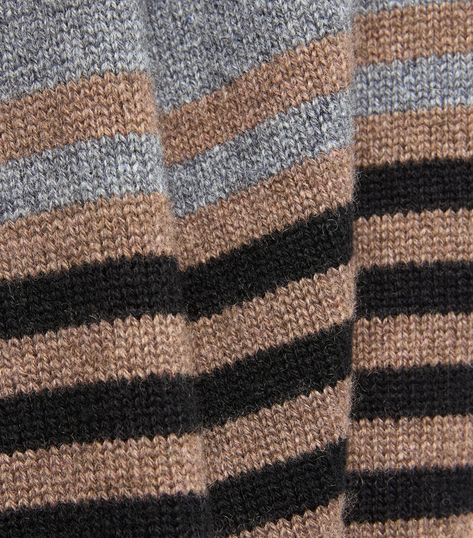 Paul Smith Mens Cashmere Stripe Polo Sweater Image 6