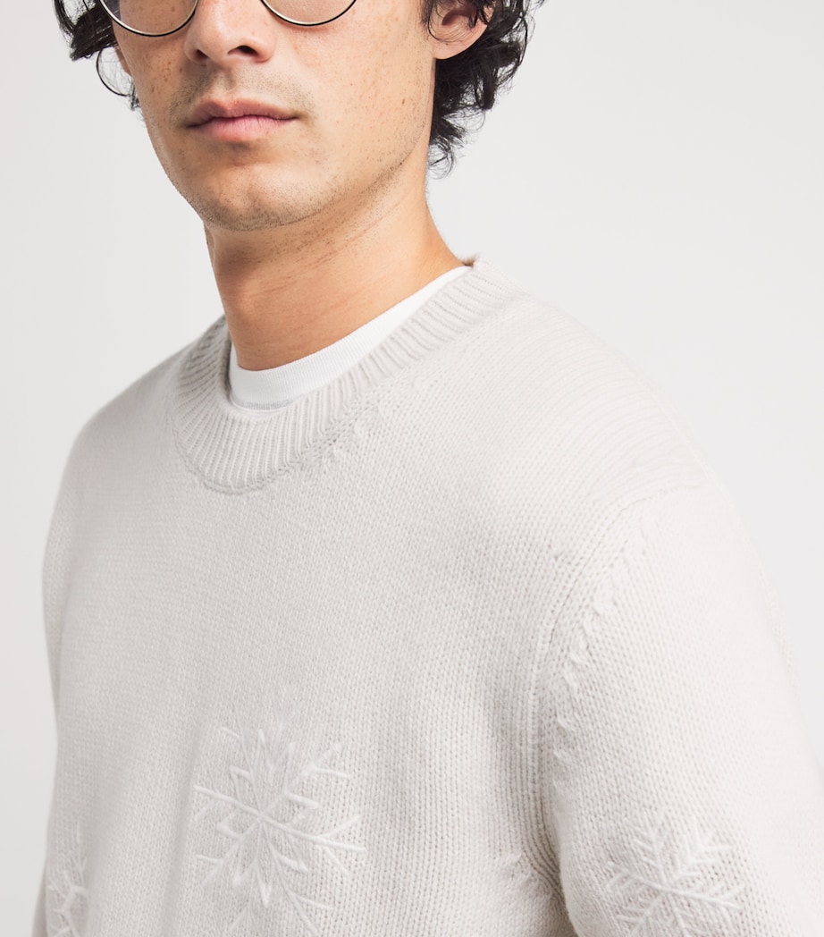 Wool Snowflake Sweater SABBIA Image 6