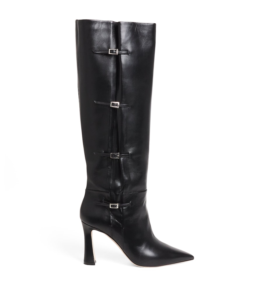 Leather Nolan Knee-High Boots 90 BLACK Image 1
