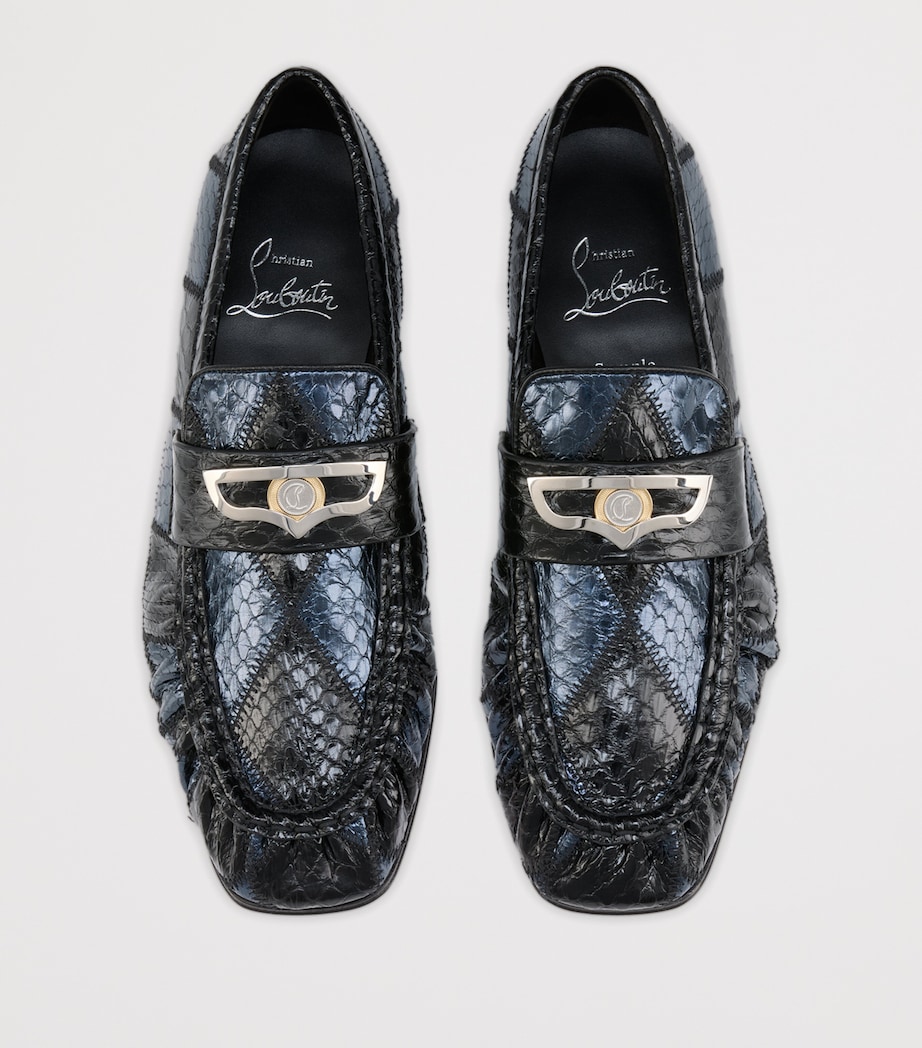 Mocallista Patchwork Leather Loafers B886 Image 4
