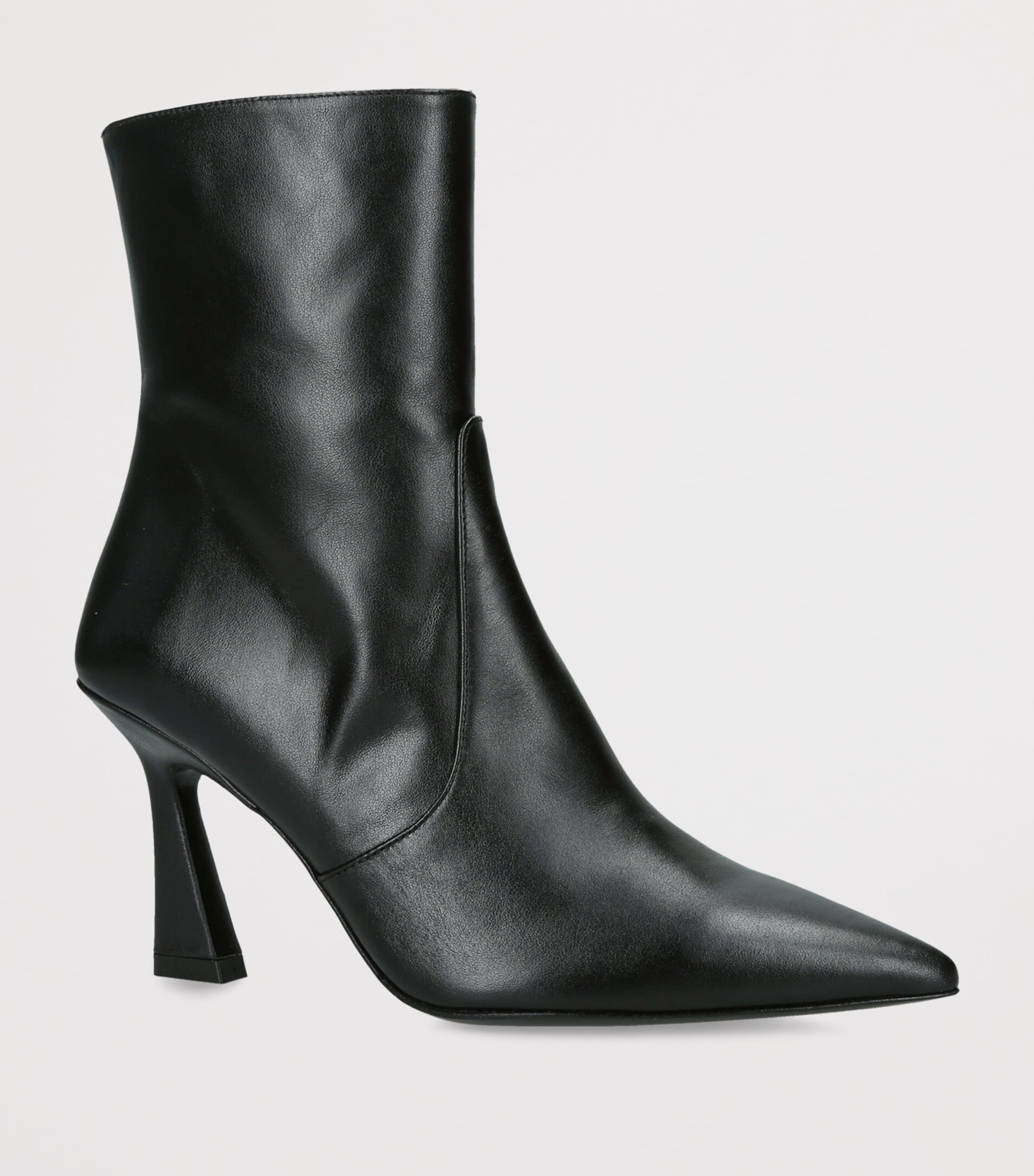 Stuart Weitzman Leather Vinnie Ankle Boots 85 Black Image 2