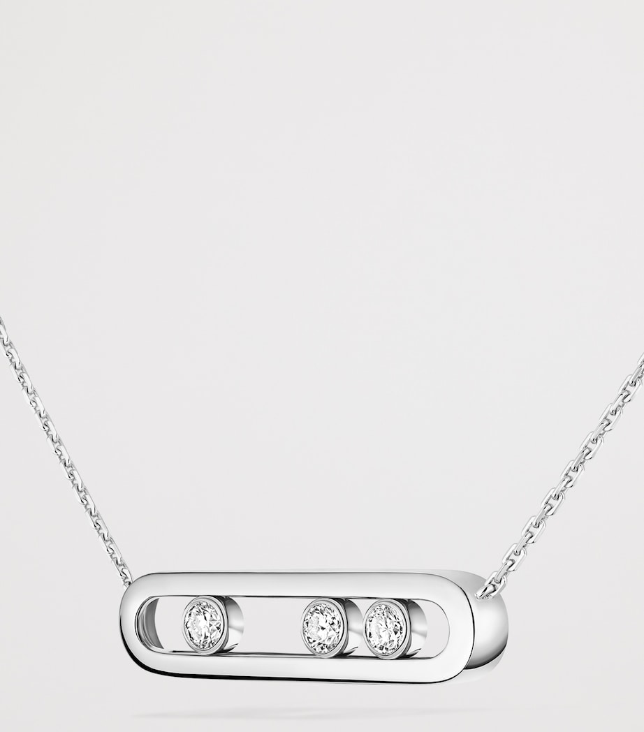 Messika Move Classique White Gold and Diamond Necklace White Gold Image 3