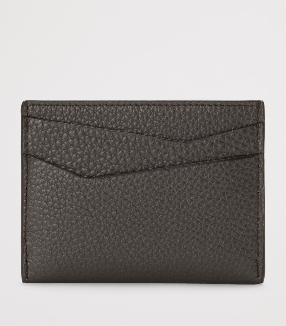 Leather Puzzle Card Holder DARK GREY Image 2