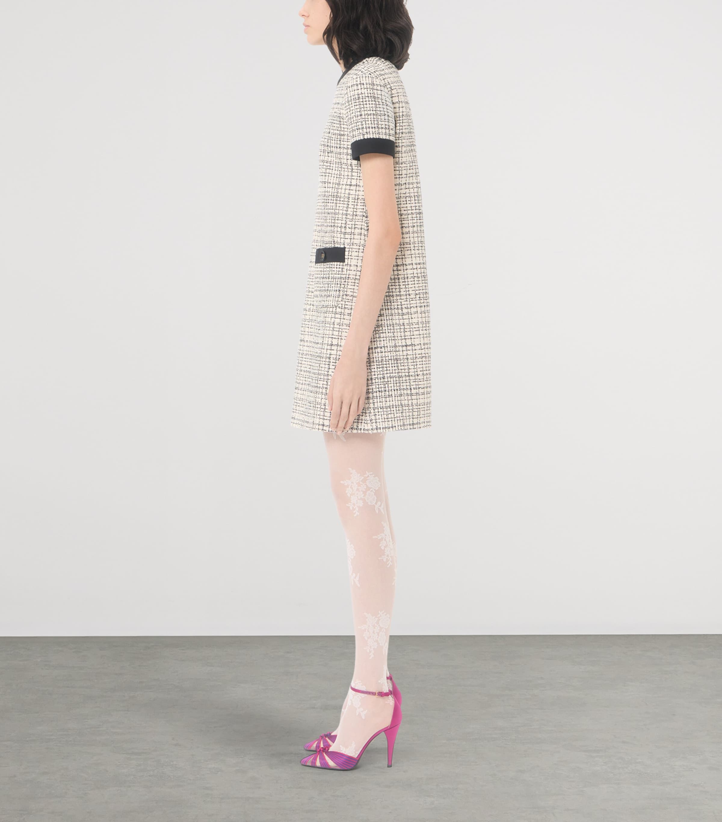 Valentino Womens Tweed Mini Dress Image 4