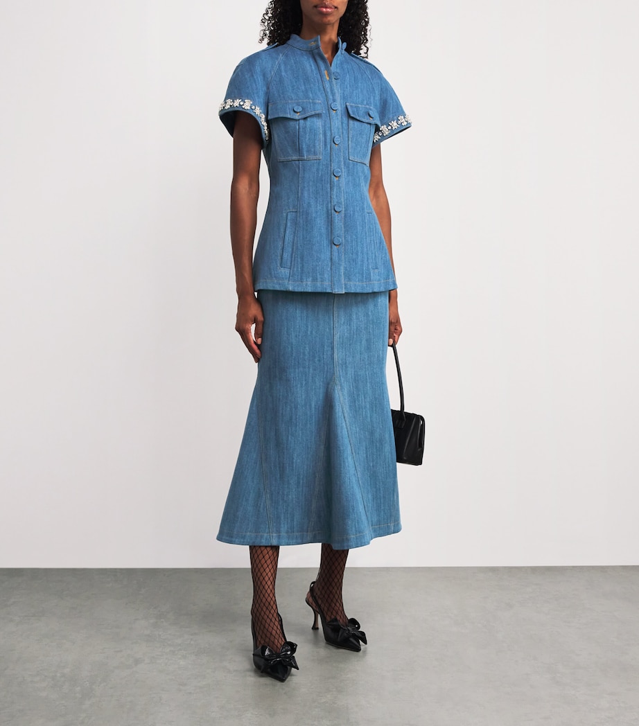 Denim Megan Midi Skirt DENIM Image 2