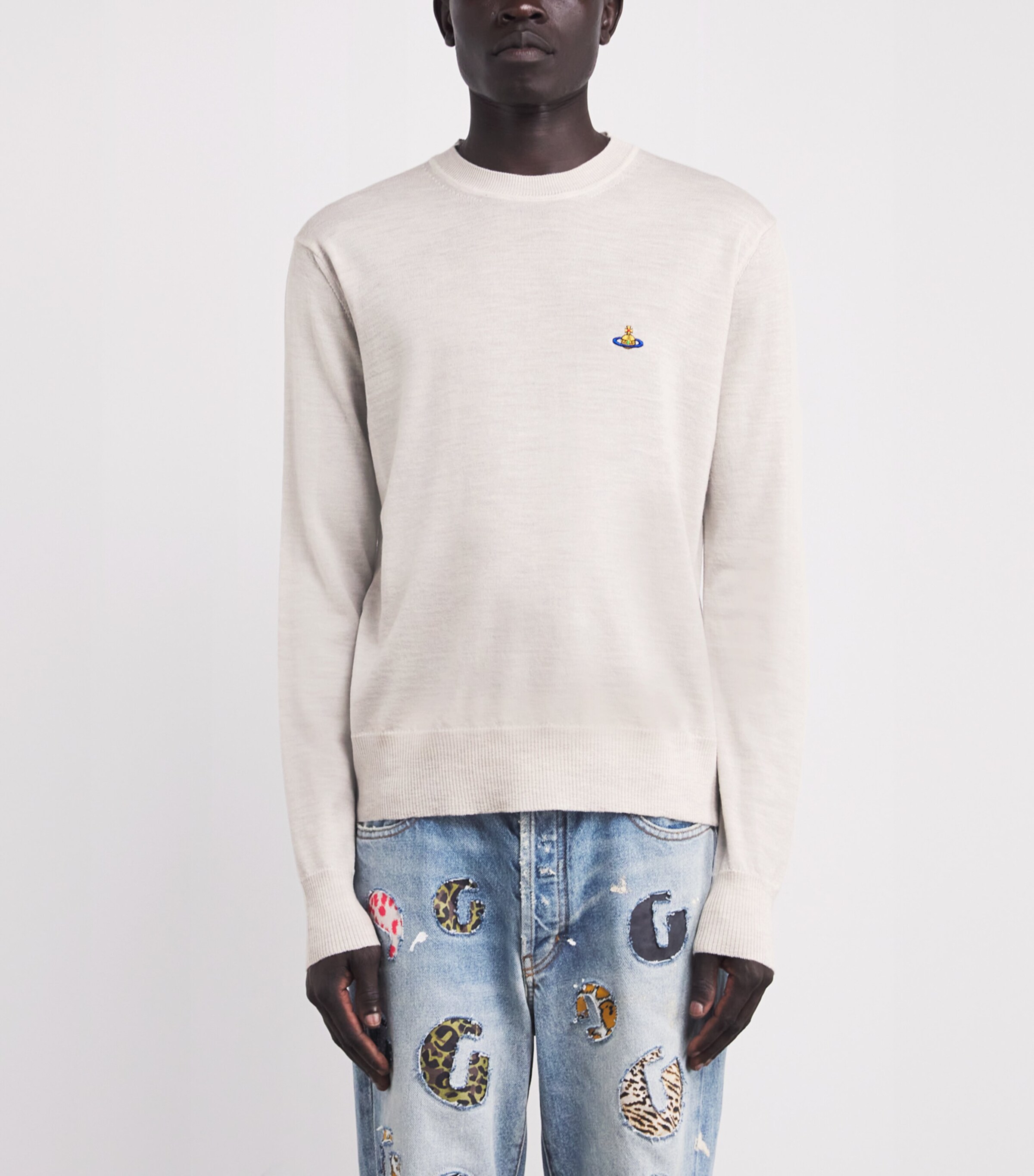 Merino Wool Alex Sweatshirt P403 GREY MELANGE Image 3