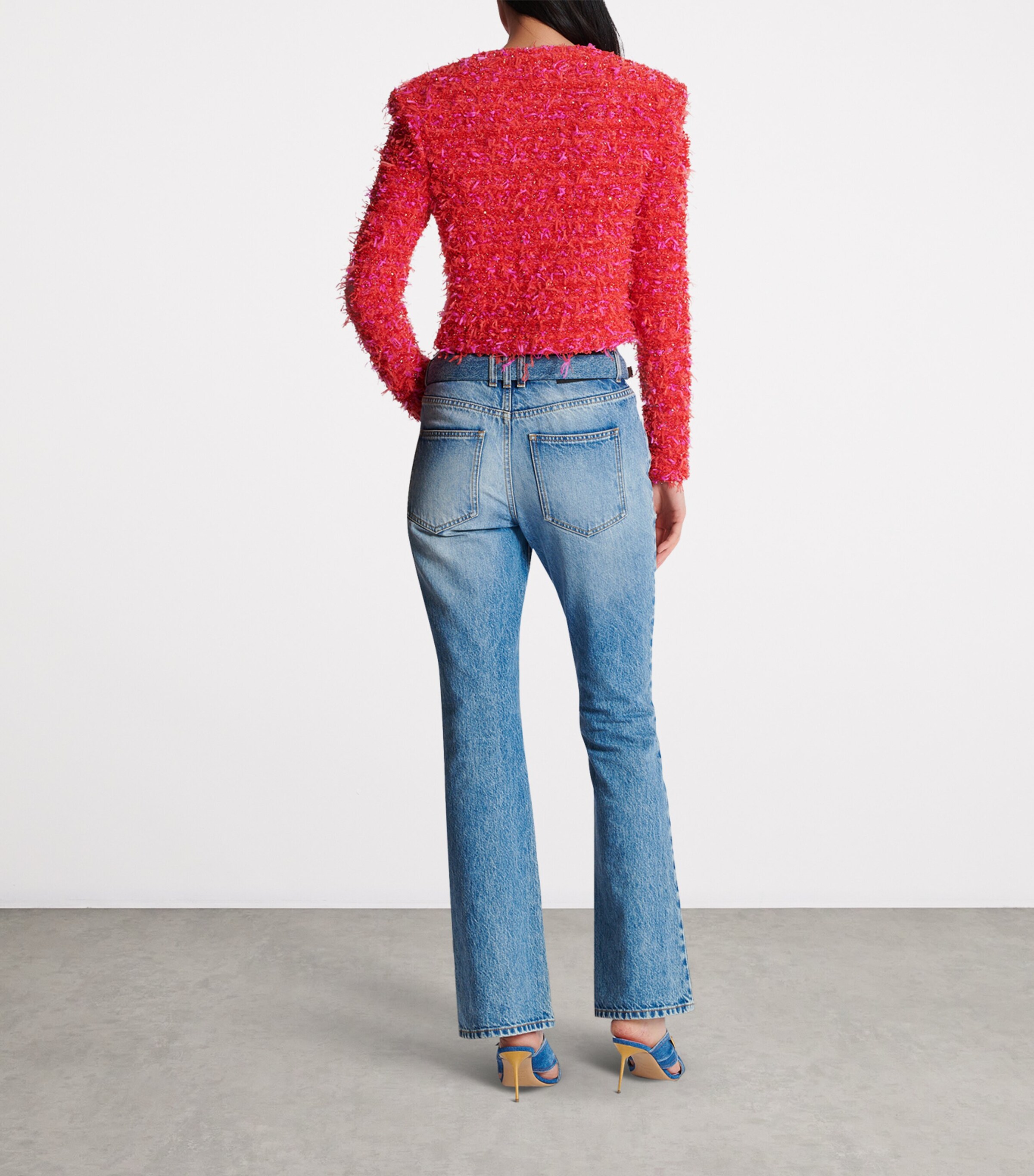 Cropped Tweed Jacket MCW ROUGE/ ROSE Image 3
