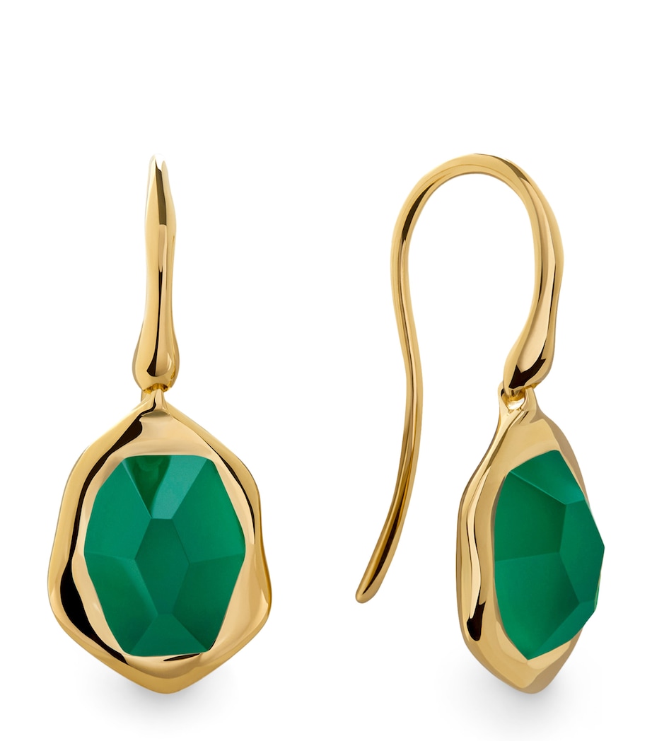 Gold Vermeil and Onyx Odyssey Drop Earrings 18K GOLD VERMEIL Image 1