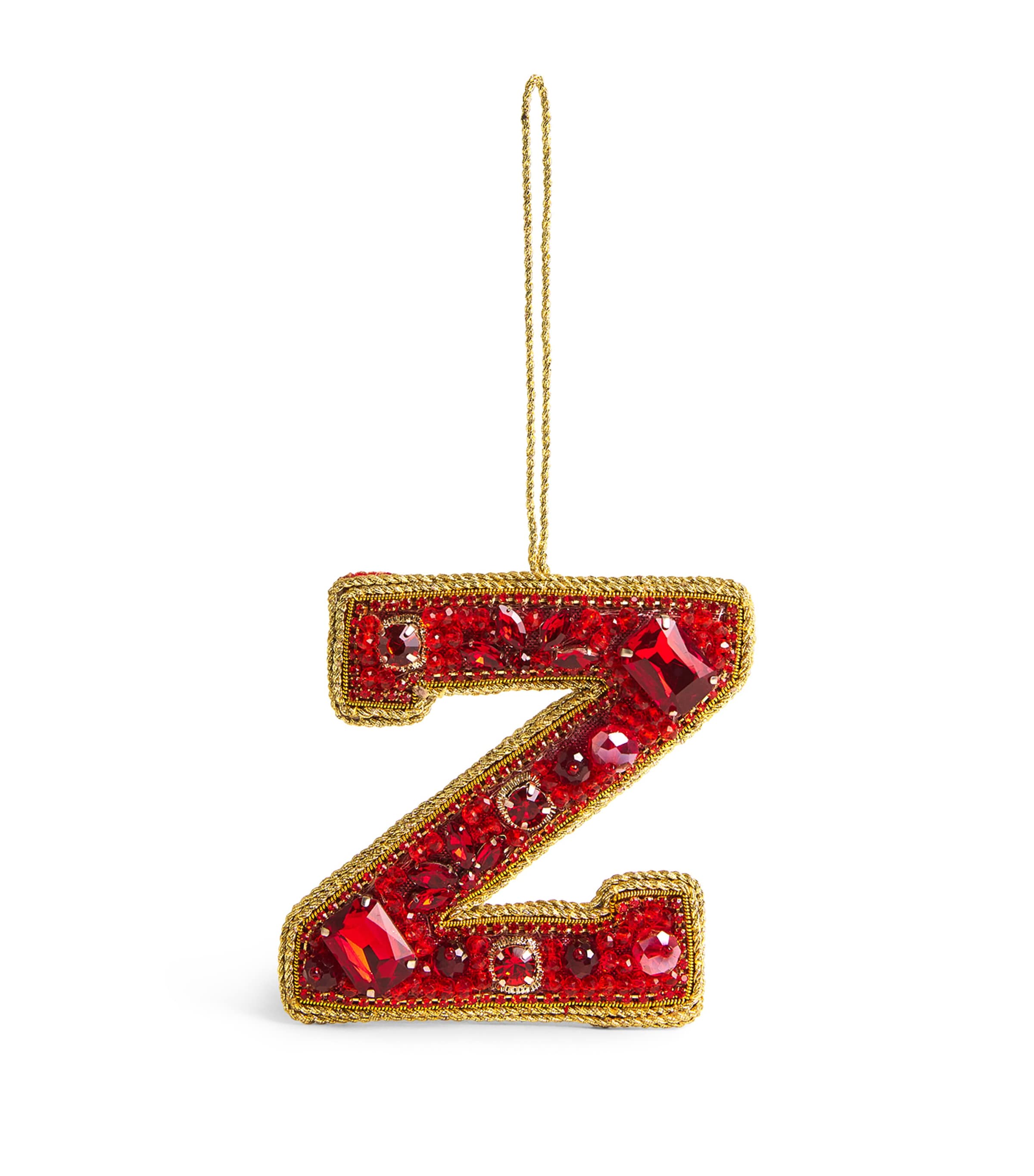 Tinker Tailor Embellished Z Tree Decoration In Red