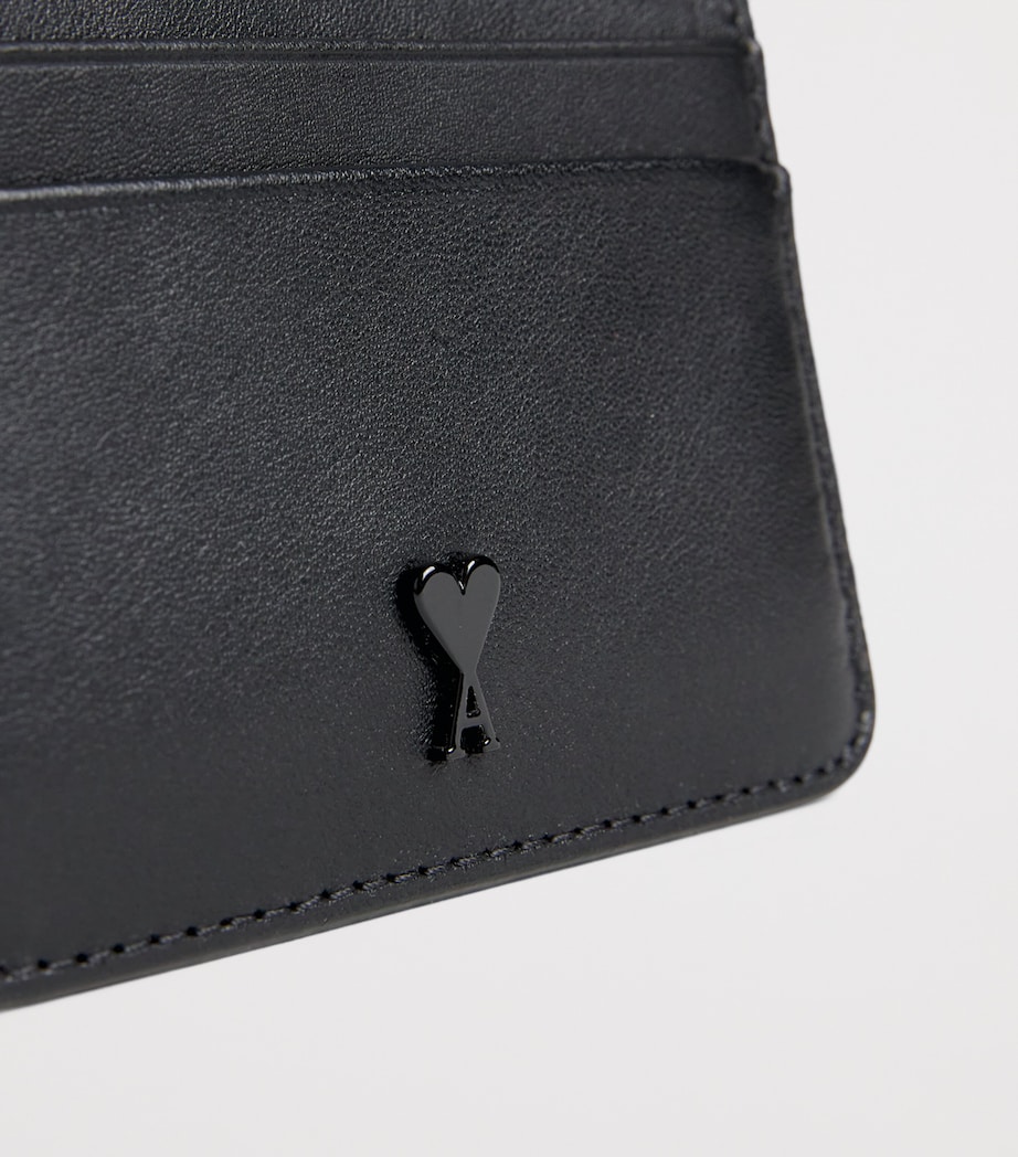 Small Leather Wallet BLACK Image 3