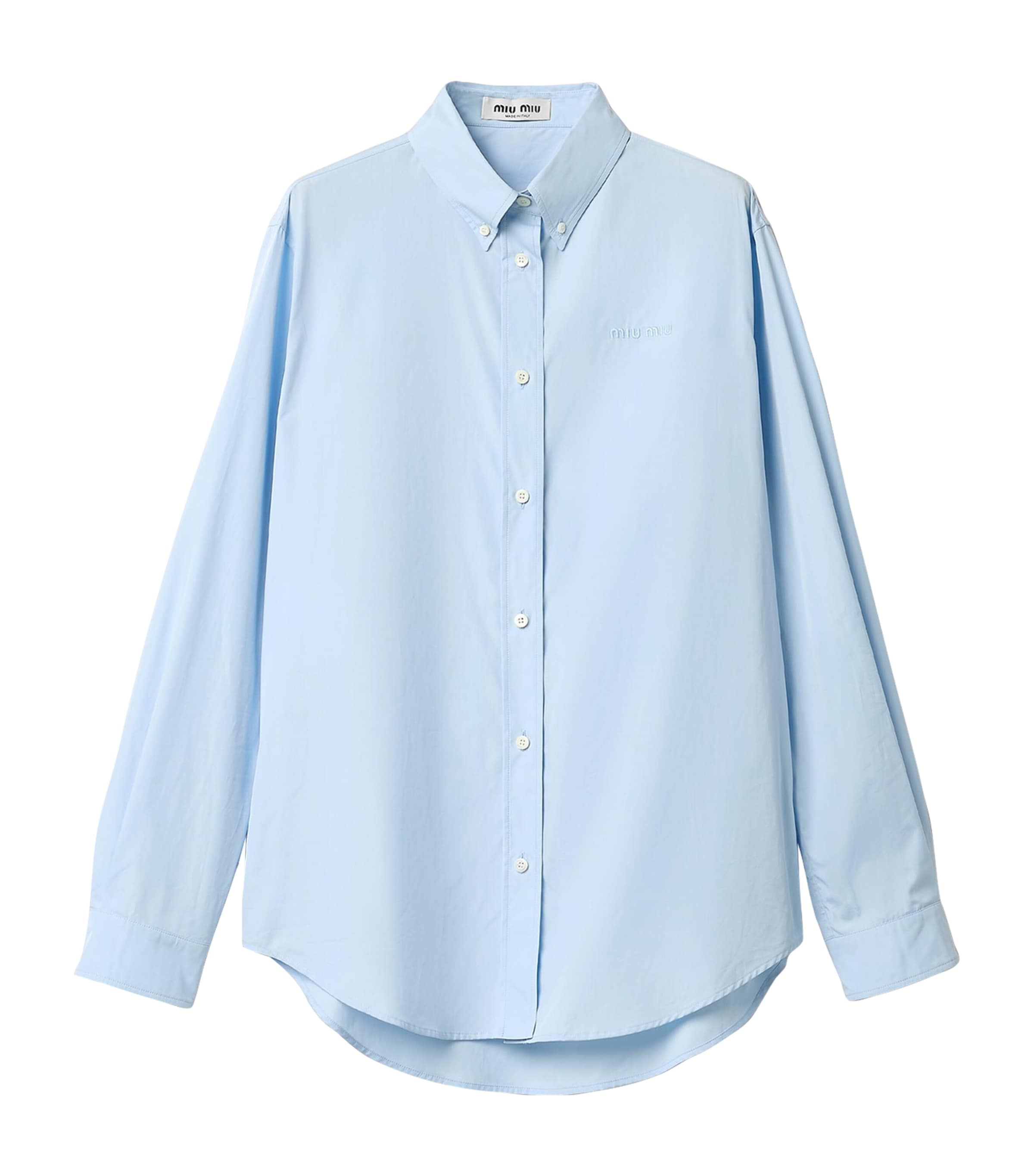 Miu Miu Womens Cotton Poplin Shirt Image 1