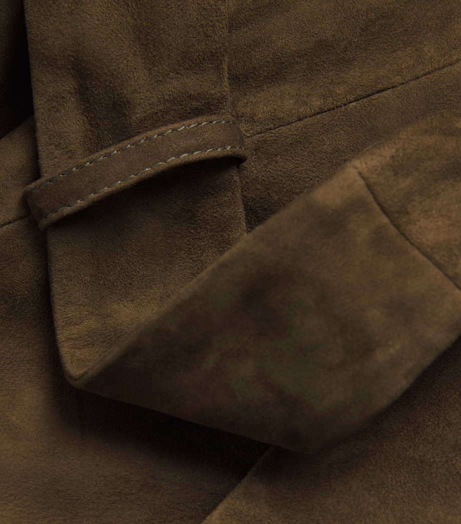 Suede Althea Coat DEEP OLIVE Image 5