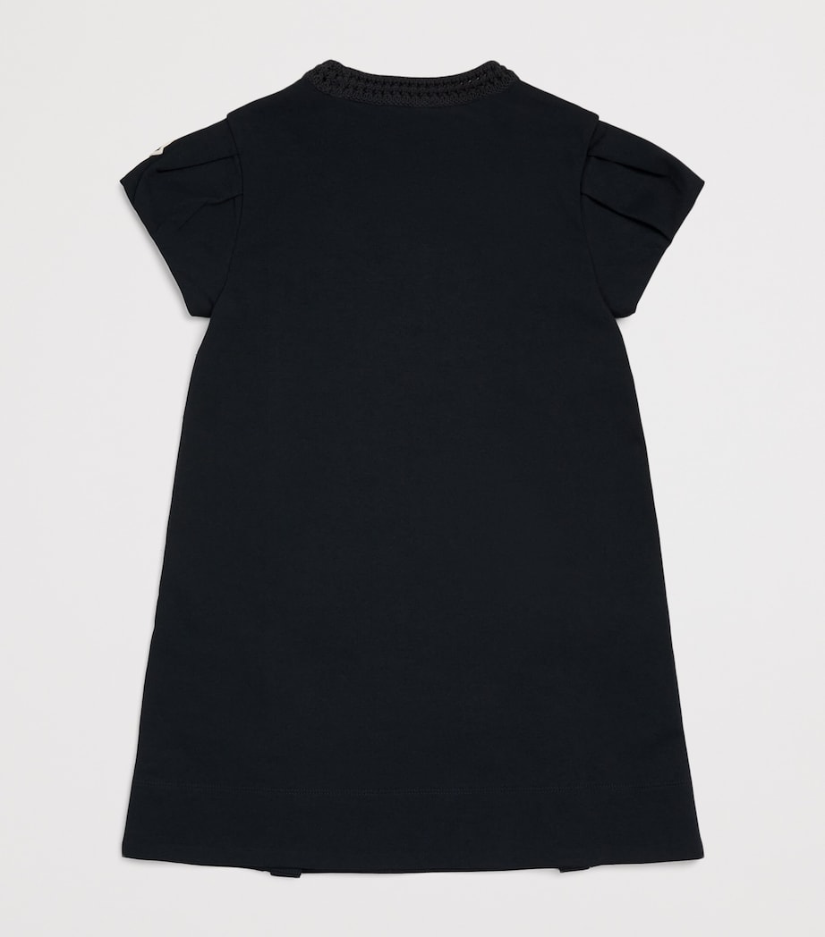 Moncler Enfant Cotton Crochet-Trim Dress (8-10 Years) Image 2