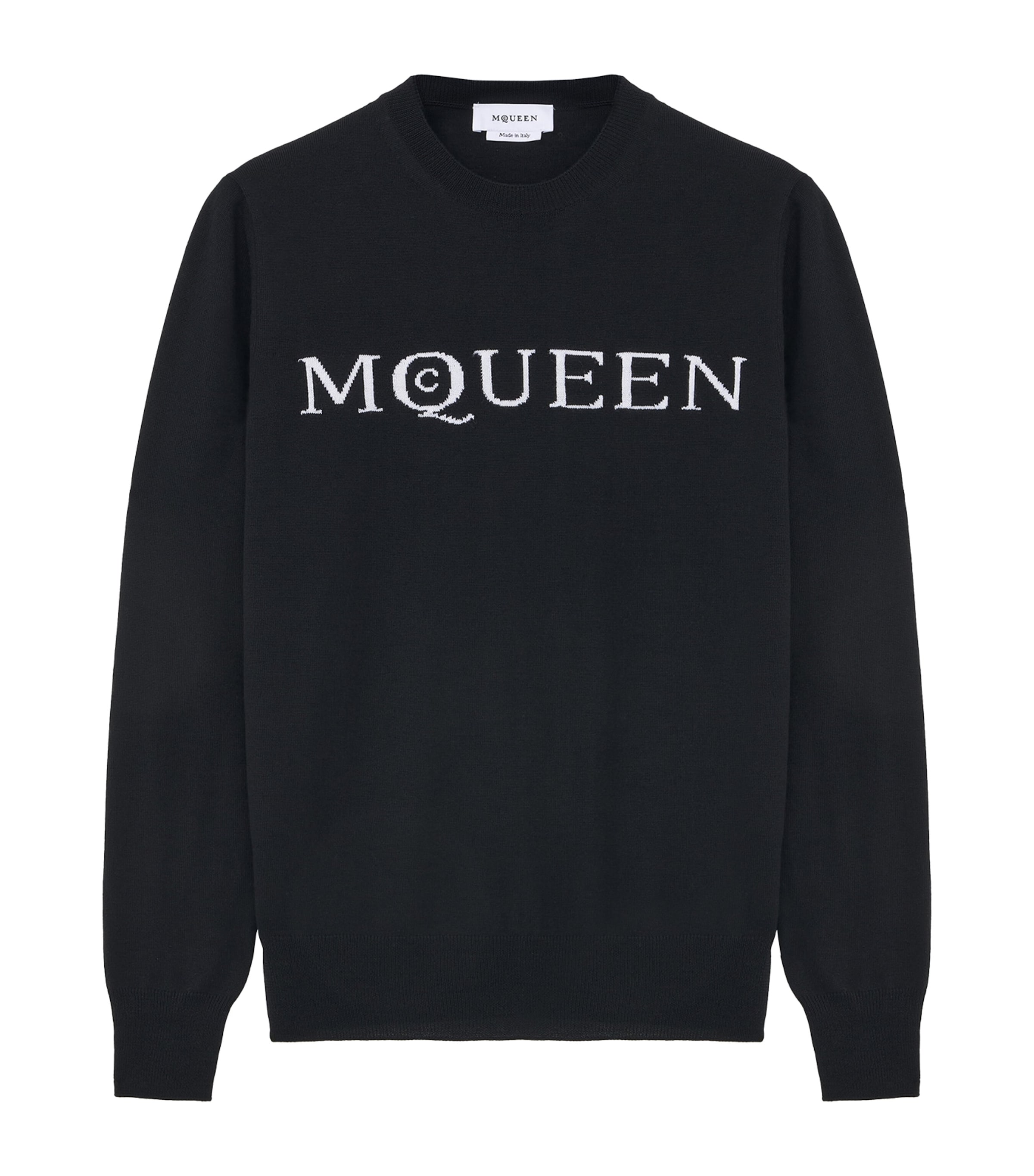 McQueen Merino Wool Logo Sweater | Men Clothing | Sweatshirts & Hoodies | Knitwear | Jumpers | Designers | McQueen