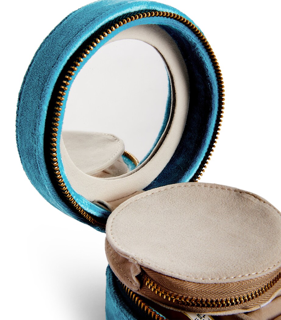 L'ATELIER NAWBAR Velvet Psychedeliah Jewellery Box Turquoise Image 4