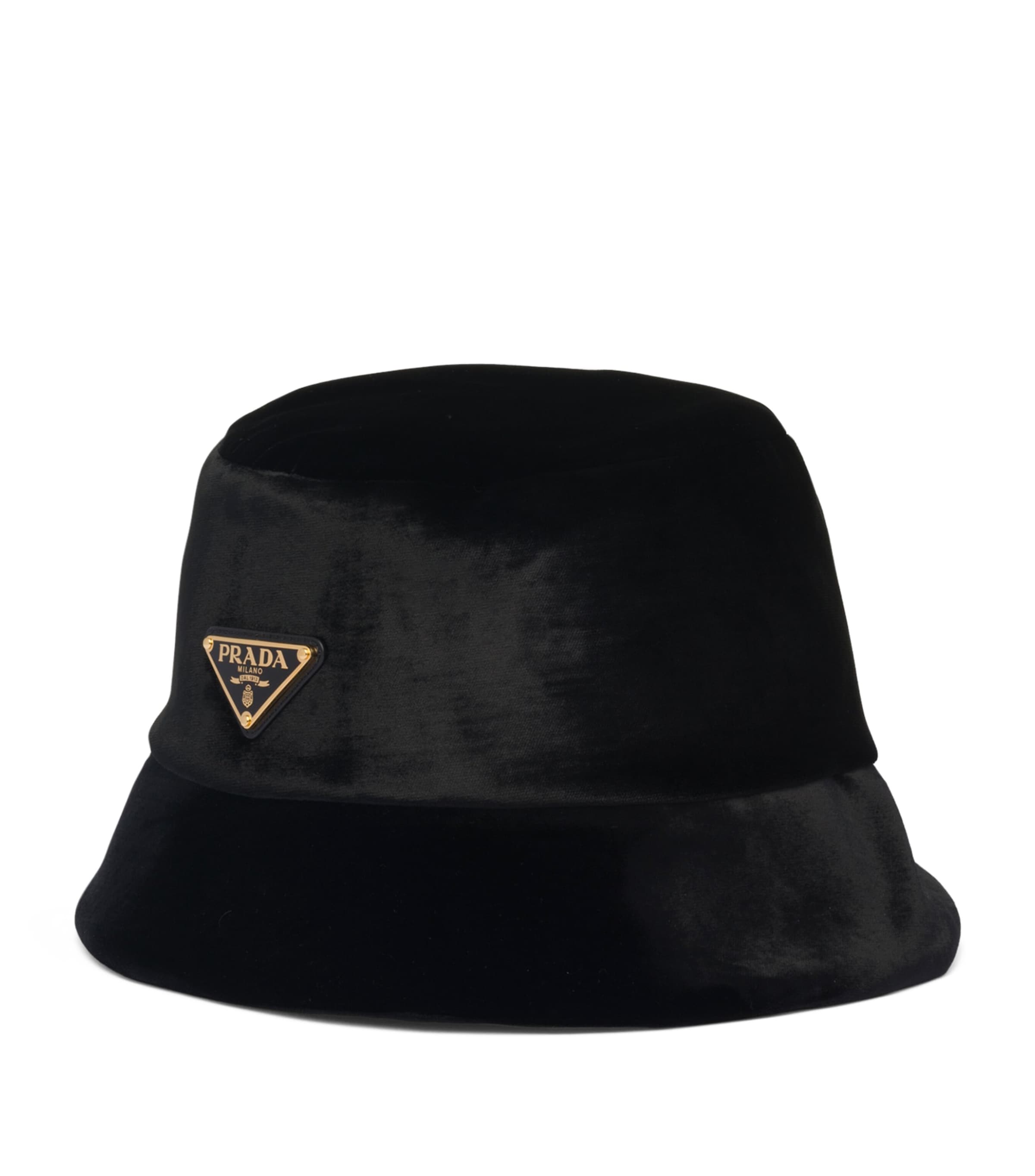 Prada Velvet Bucket Hat | Harrods UK
