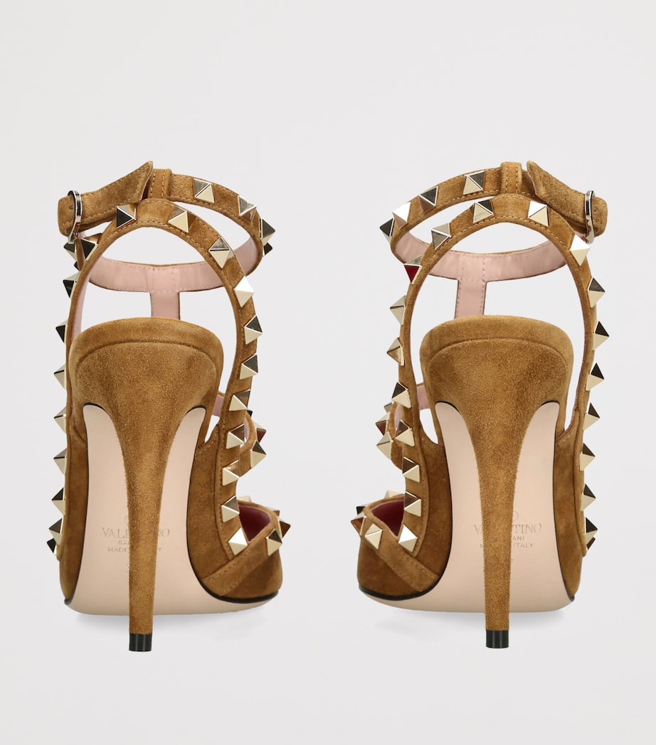 Valentino Garavani Leather Rockstud Pumps 100 Beige Image 3