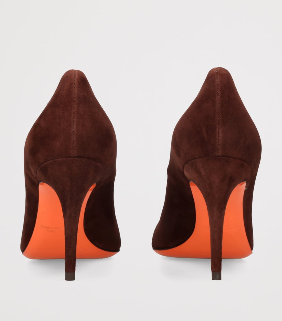 Suede Sibille Pumps 85 DARK BROWN Image 2