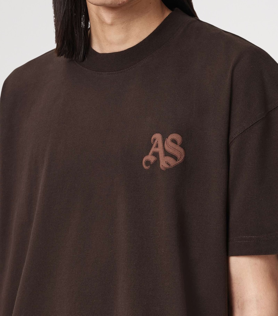 Organic Cotton Icon Oversized T-Shirt PLUM BROWN Image 6