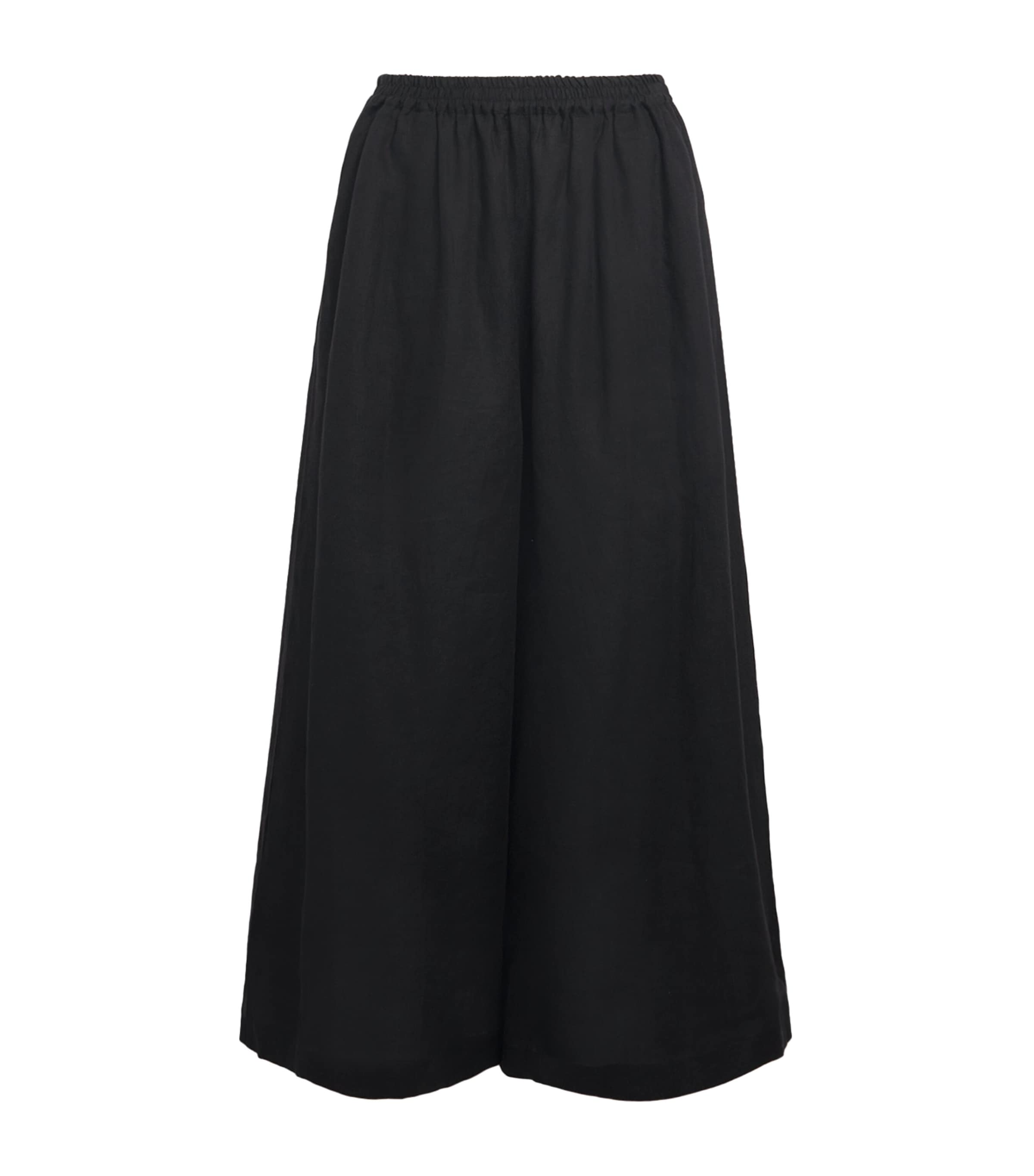 Eskandar Linen Flared Culottes