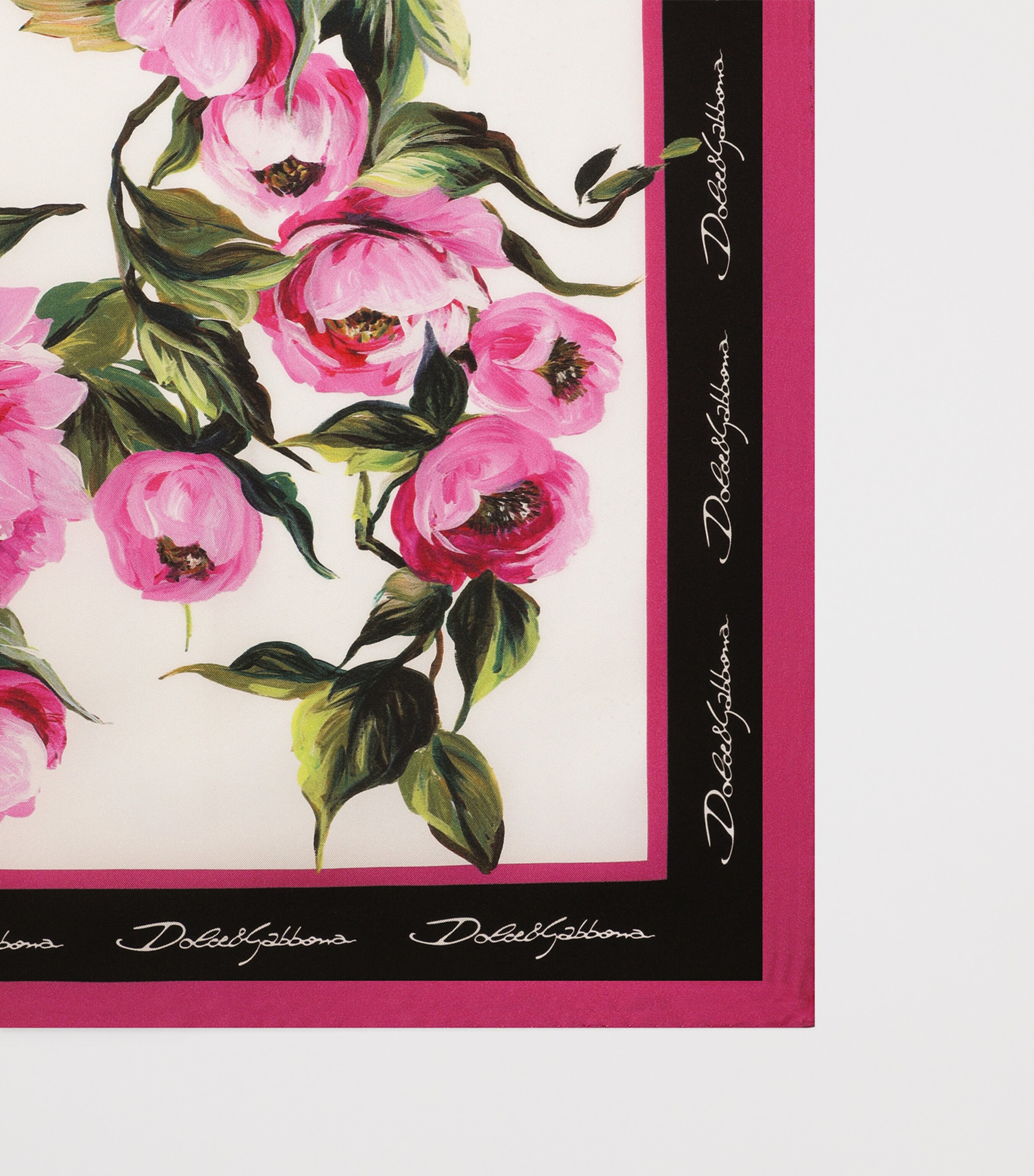 Silk Peony Print Foulard HH5KR-PEONIE Image 2