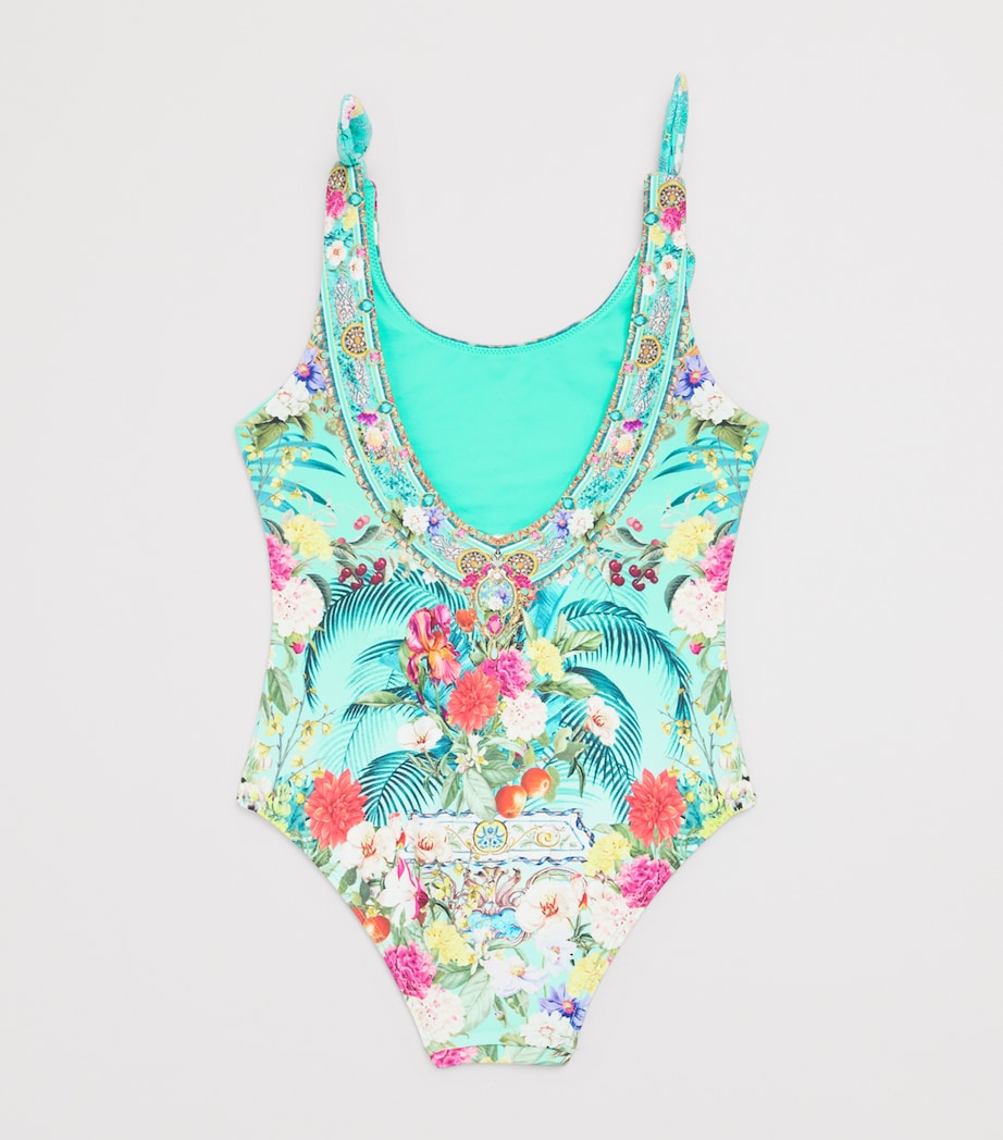 Tie-Shoulder Floral Swimsuit (12-14 Years) GARDQUEL Image 2