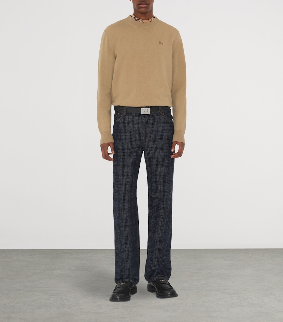 Cashmere-Blend EKD Slim Sweater FLAX Image 2