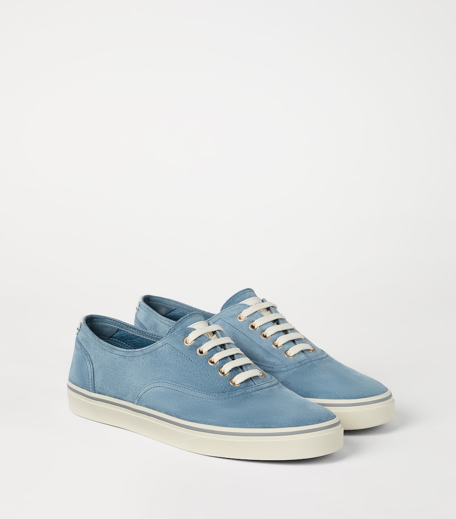 Brunello Cucinelli Suede Lace-Up Sneakers Image 4