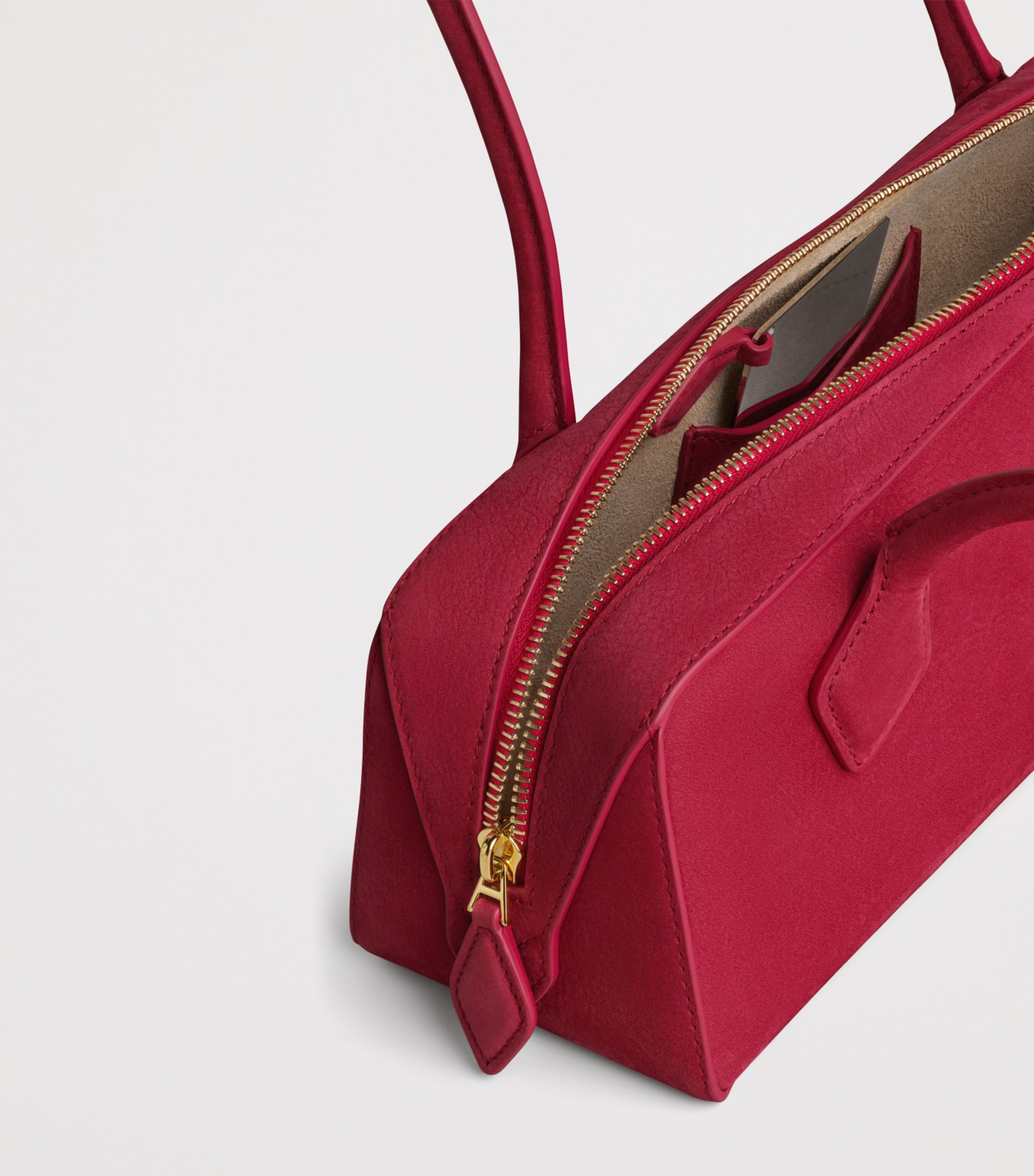 Alaïa Medium Suede Le Teckel Shoulder Bag Argent Image 3