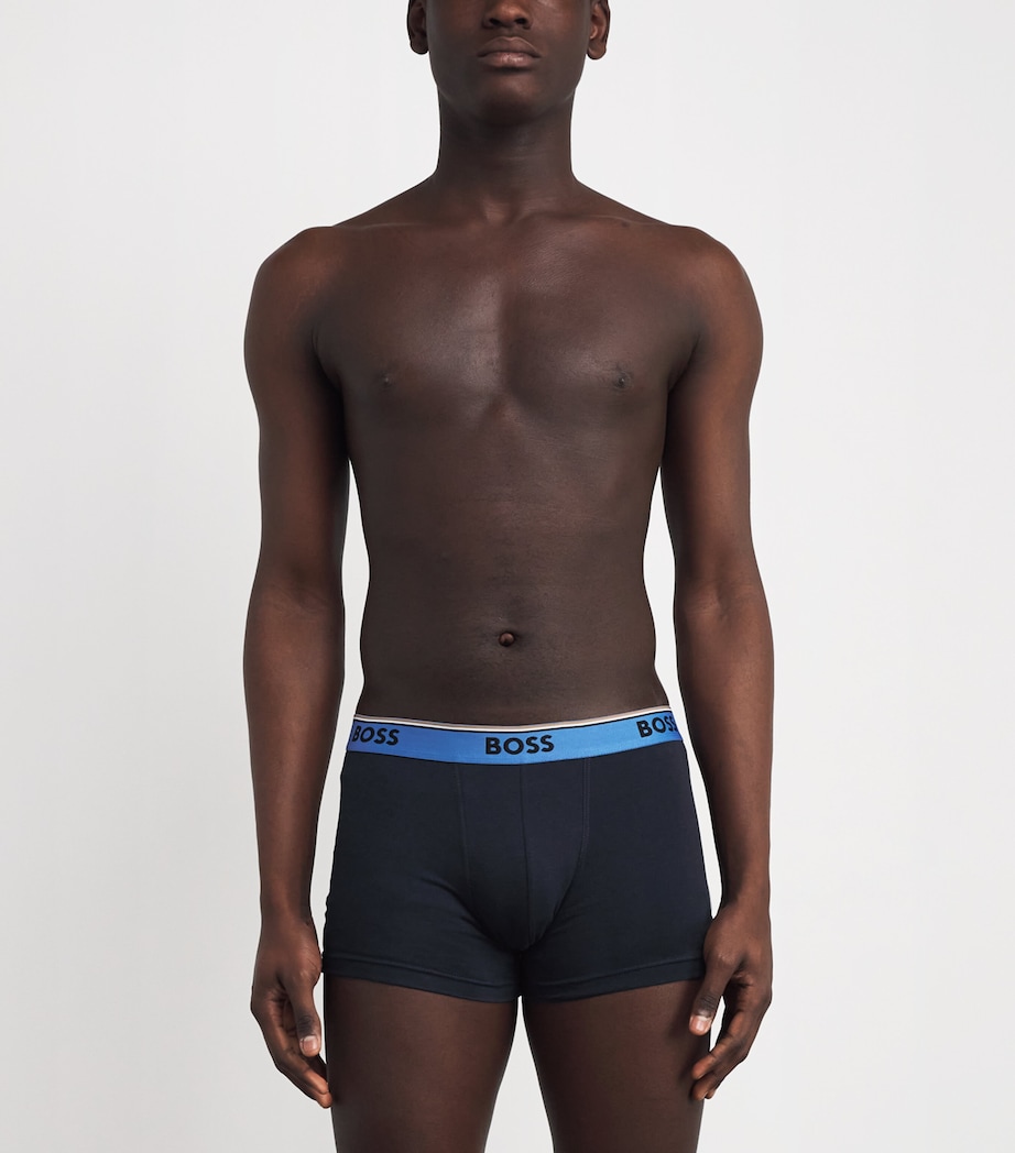 Stretch-Cotton Power Trunks (Pack of 3) BLACK004 Image 2