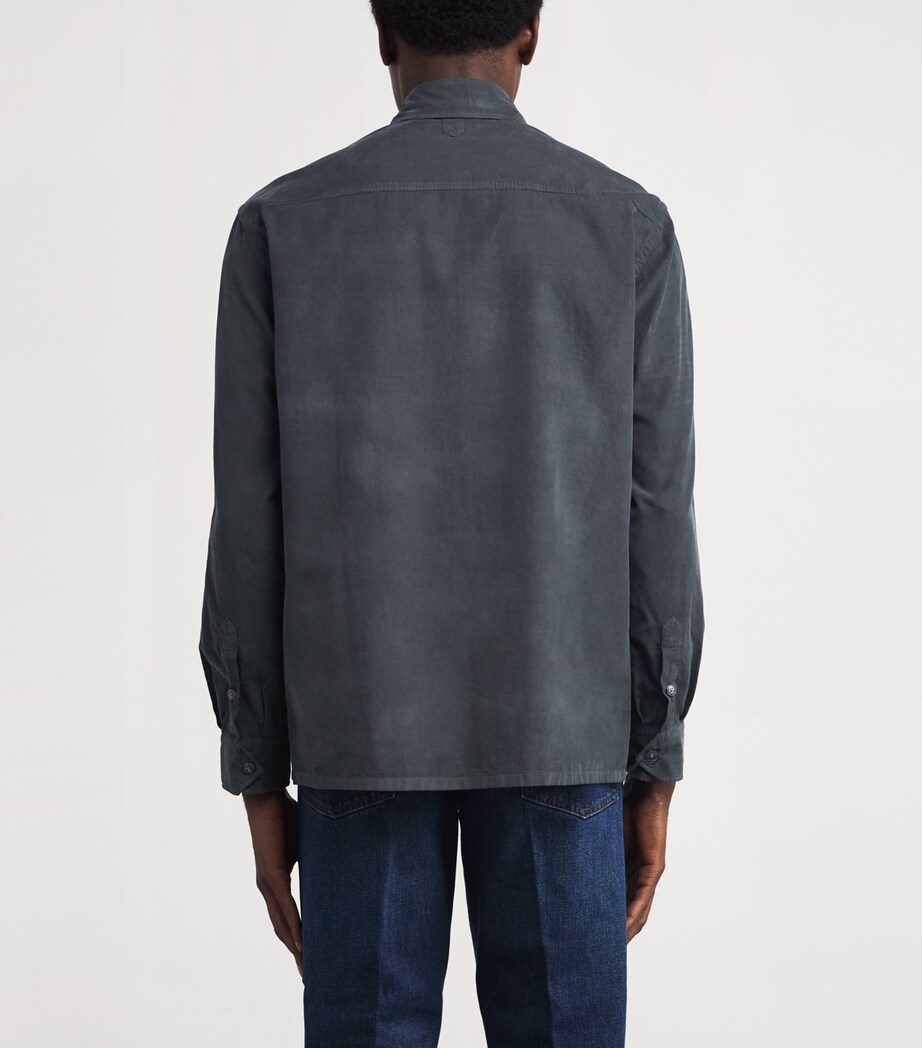 Canali Mens Cotton Twin-Pocket Shirt Image 4