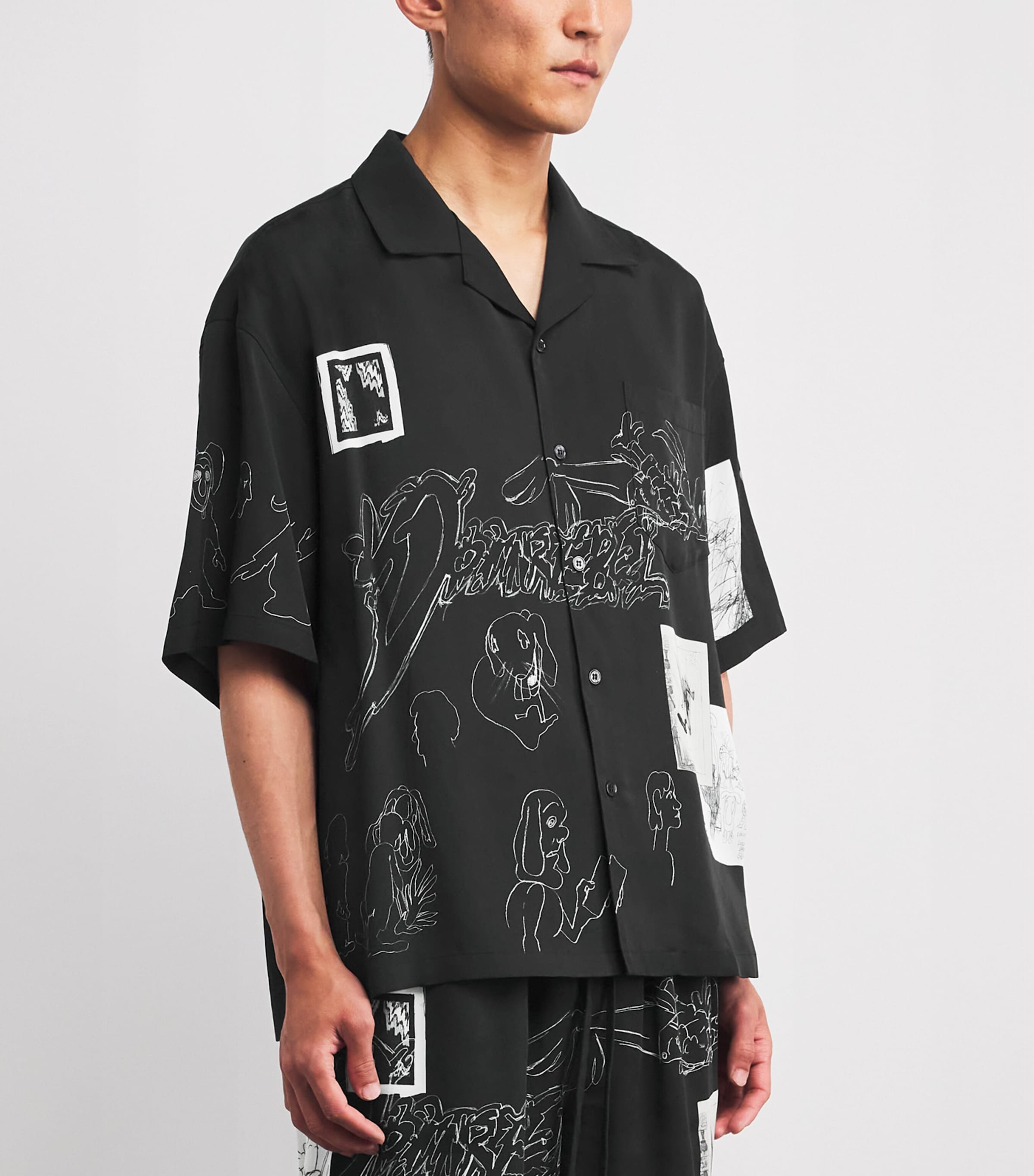 Cotton Assemblage Shirt BLACK Image 3