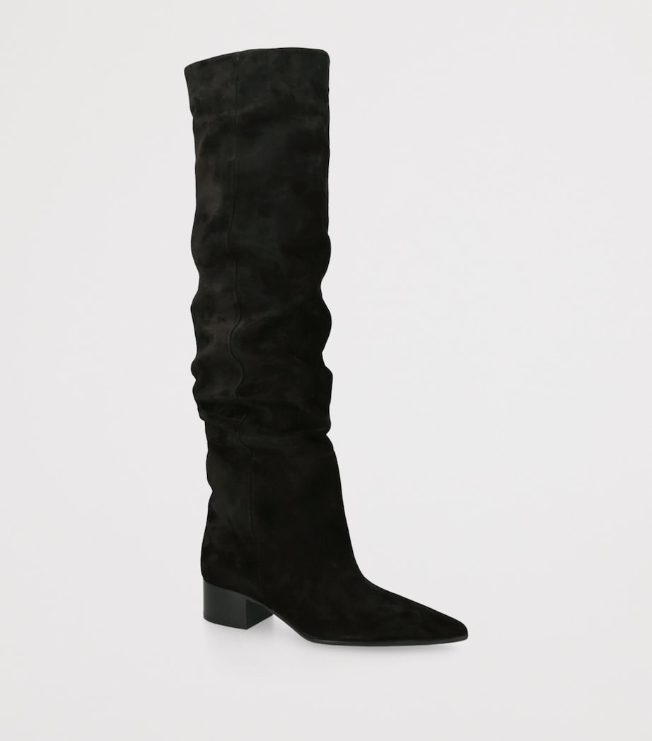 Suede Andee Over-The-Knee Boots 40 BLACK Image 3