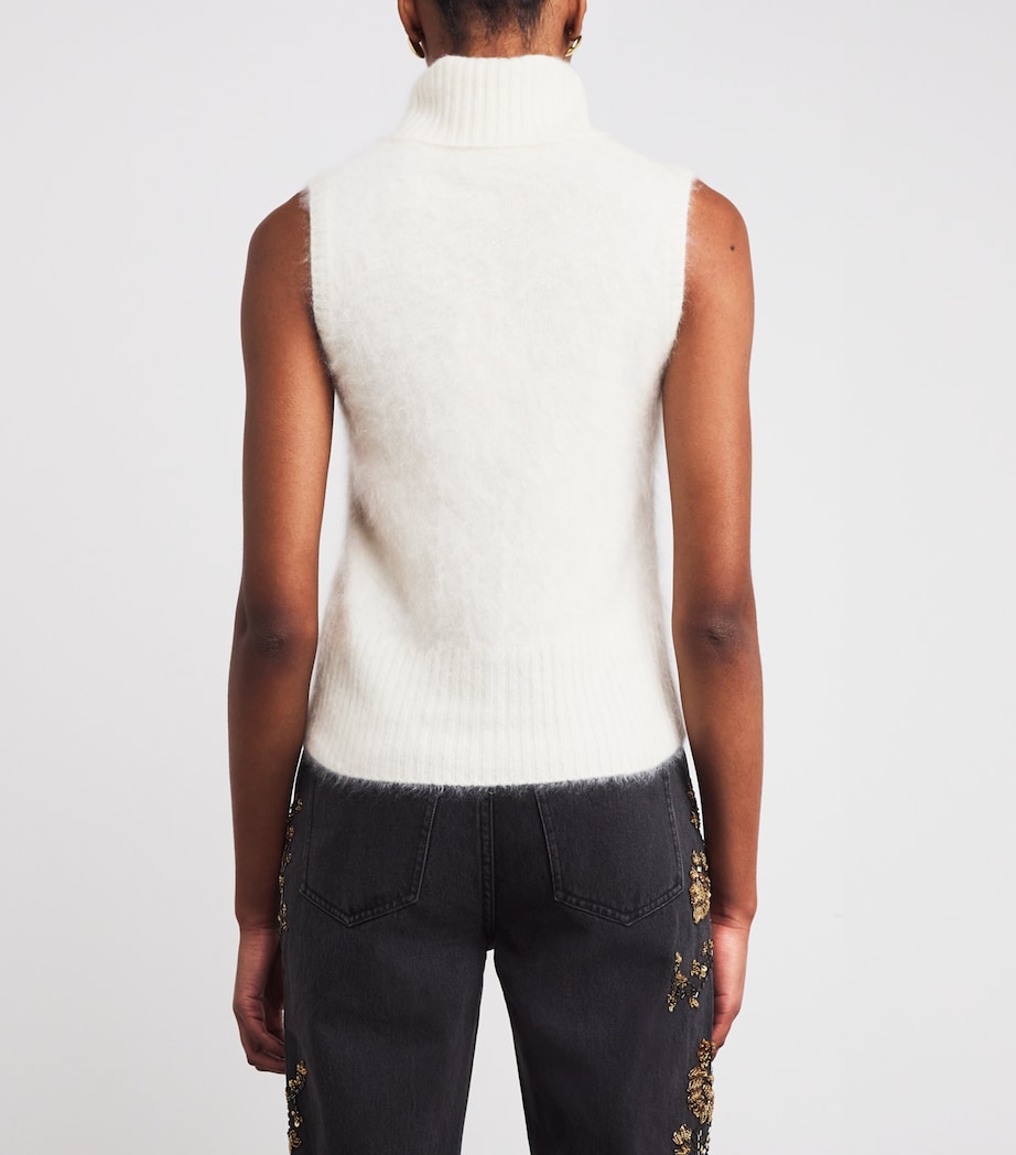 Cashmere Mazzy Sweater Vest W0006 IVORY Image 4