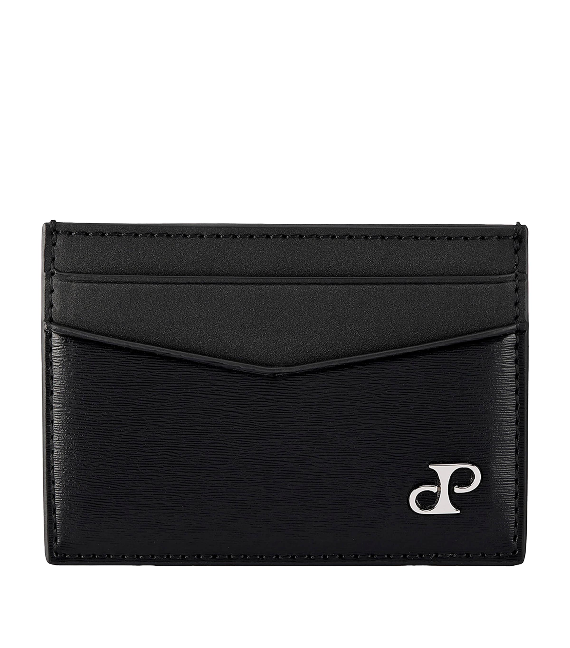 Wolf Vegan Leather Philipp Card Case In Black