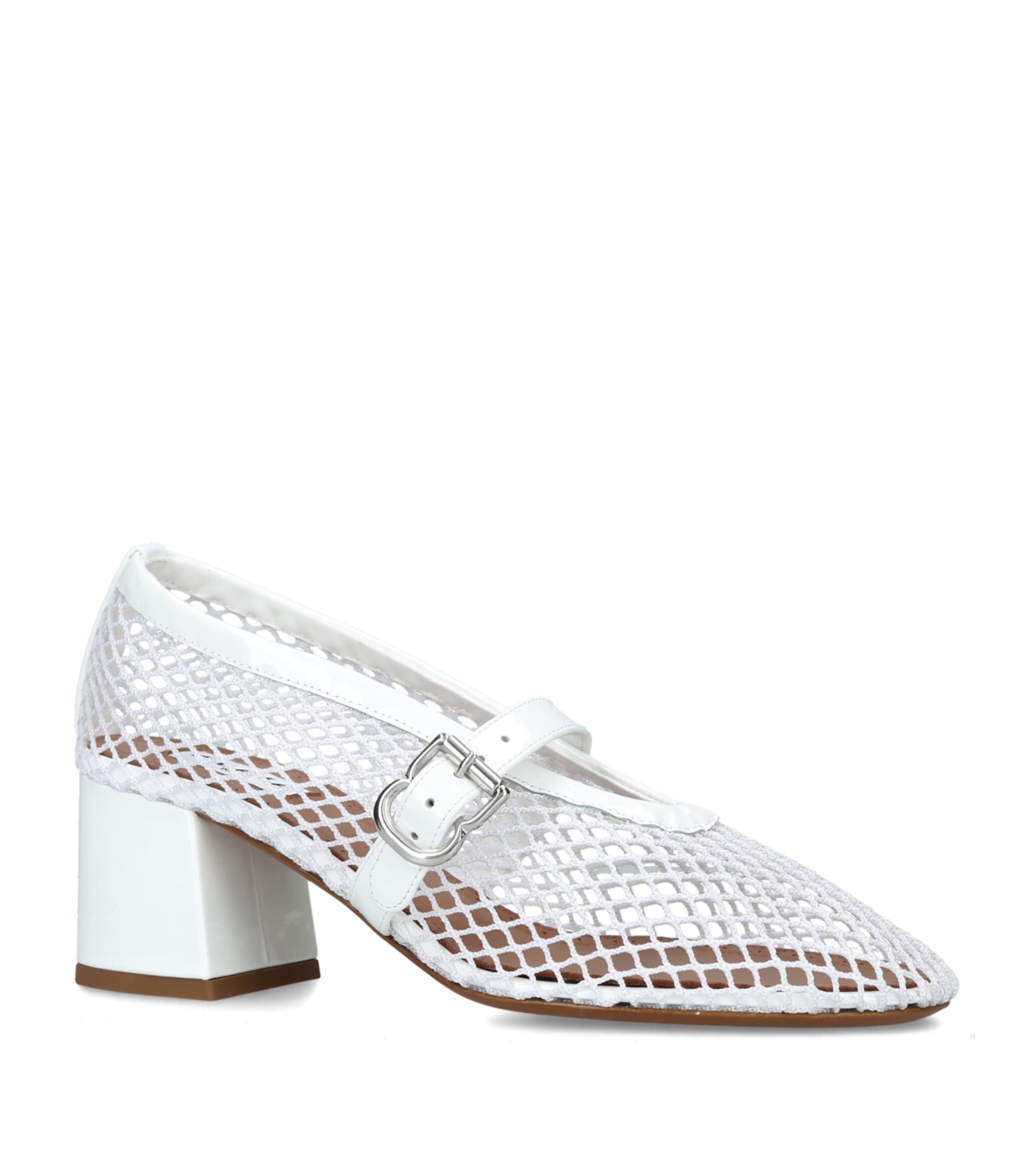 Alaïa Fishnet Pumps 55 White Image 2