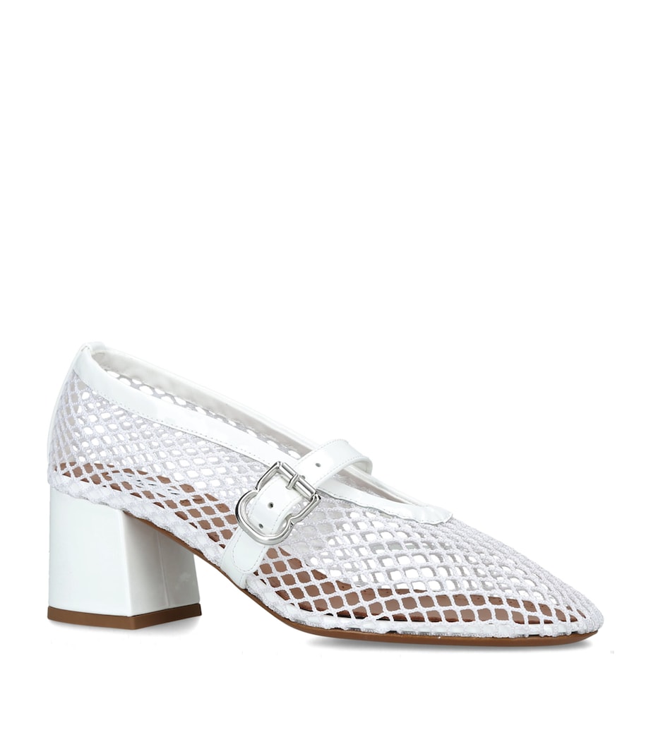 Alaïa Fishnet Pumps 55 White Image 2