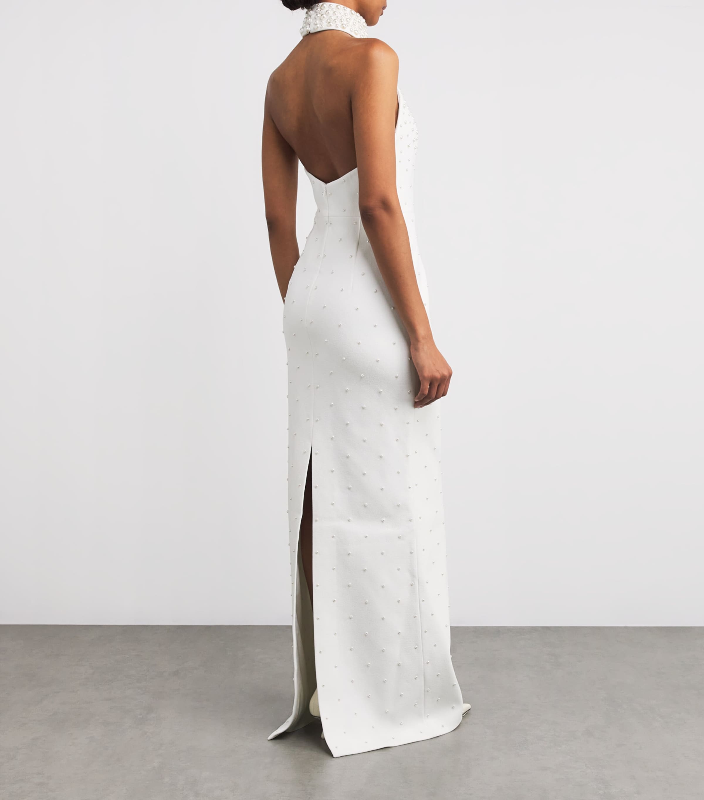 Rebecca Vallance Crêpe Faux Pearl-Embellished La Peregrina