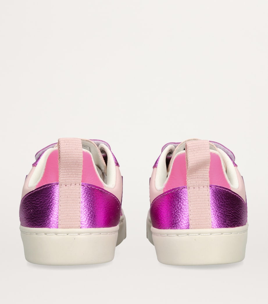 Leather V-10 Sneakers PINK COMB Image 2