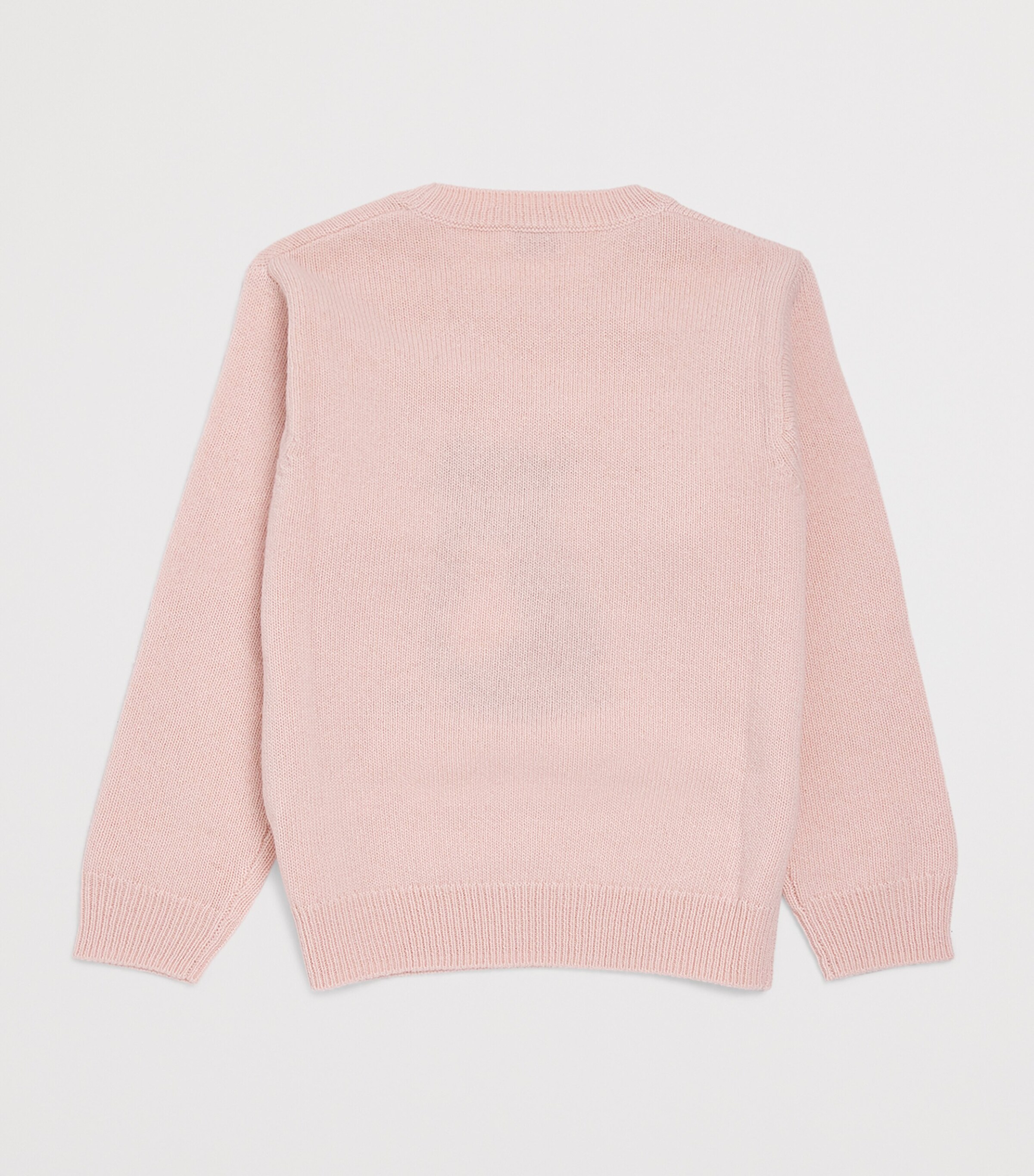 Virgin Wool Cat Sweater (6 Years) 304SMOOTHIE PINK Image 2