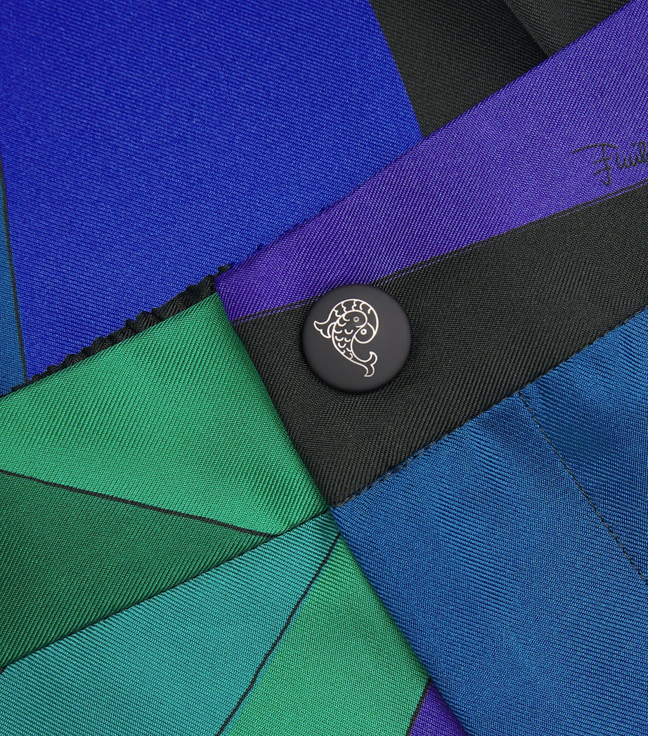 Silk Straight Trousers 016 SMERALDO Image 5