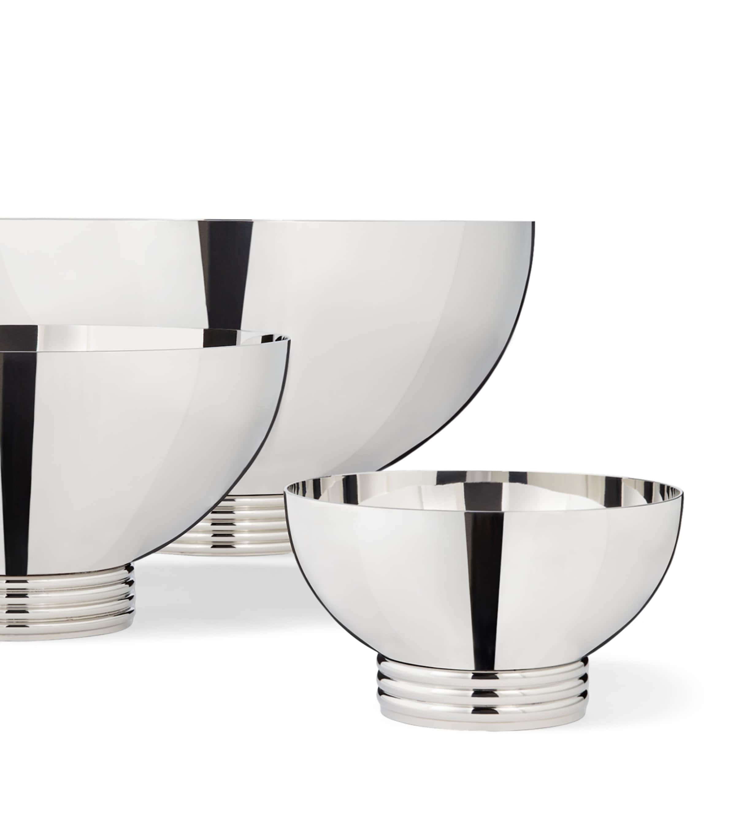 Ralph Lauren Home Large Thorpe Serving Bowl (33cm) Stainless Steel Image 3