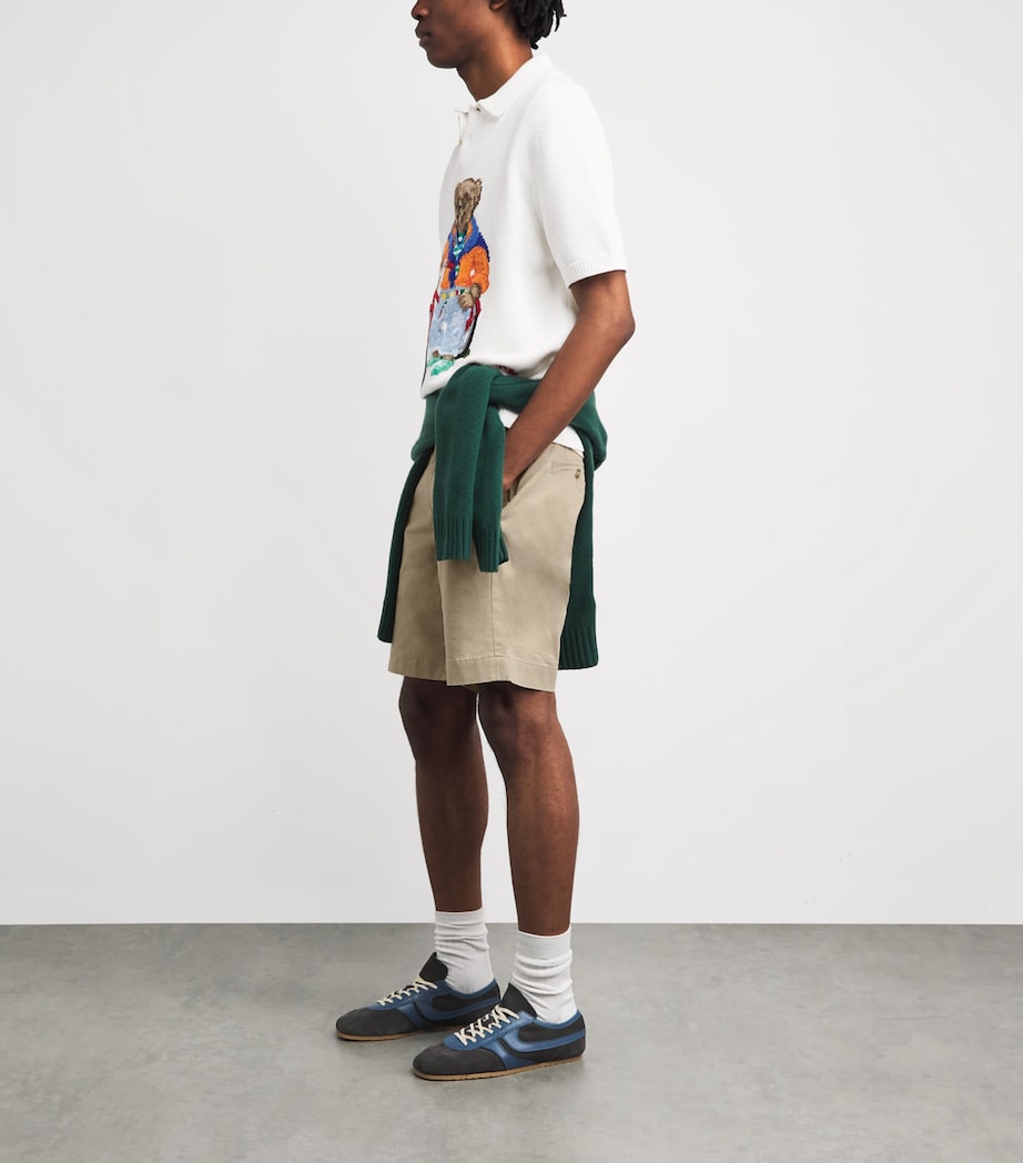 Polo Ralph Lauren Mens Stretch-Cotton Bedford Shorts Khaki Tan Image 2