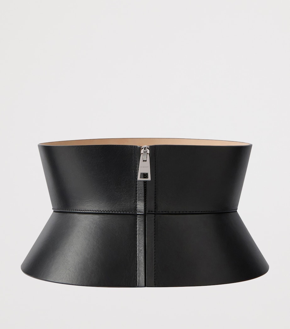 Leather Corset Belt BLACK Image 2