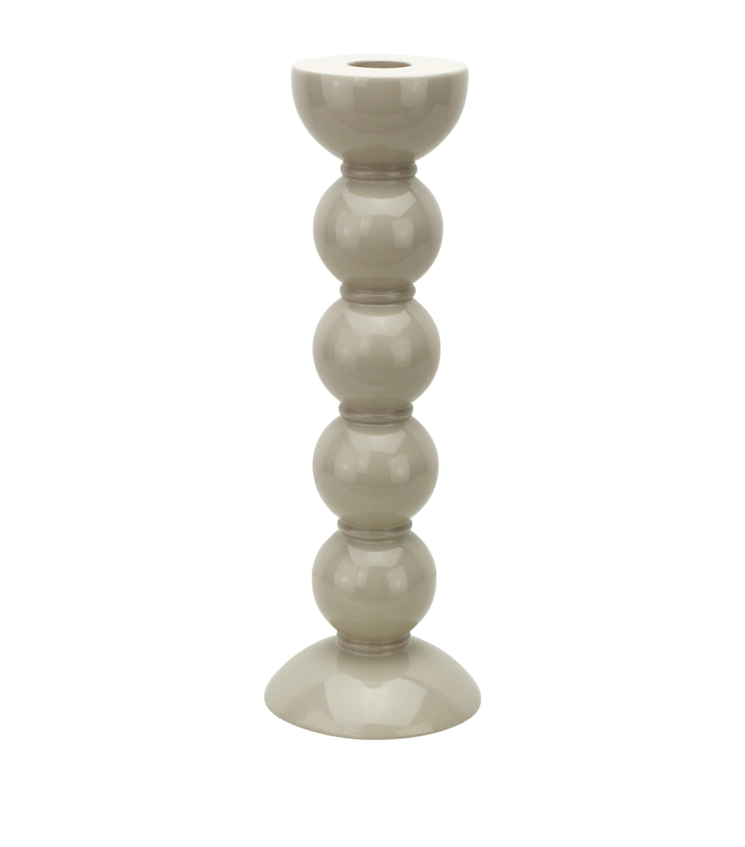Addison Ross Tall Bobbin Candlestick Holder (24cm) Brown Image 1
